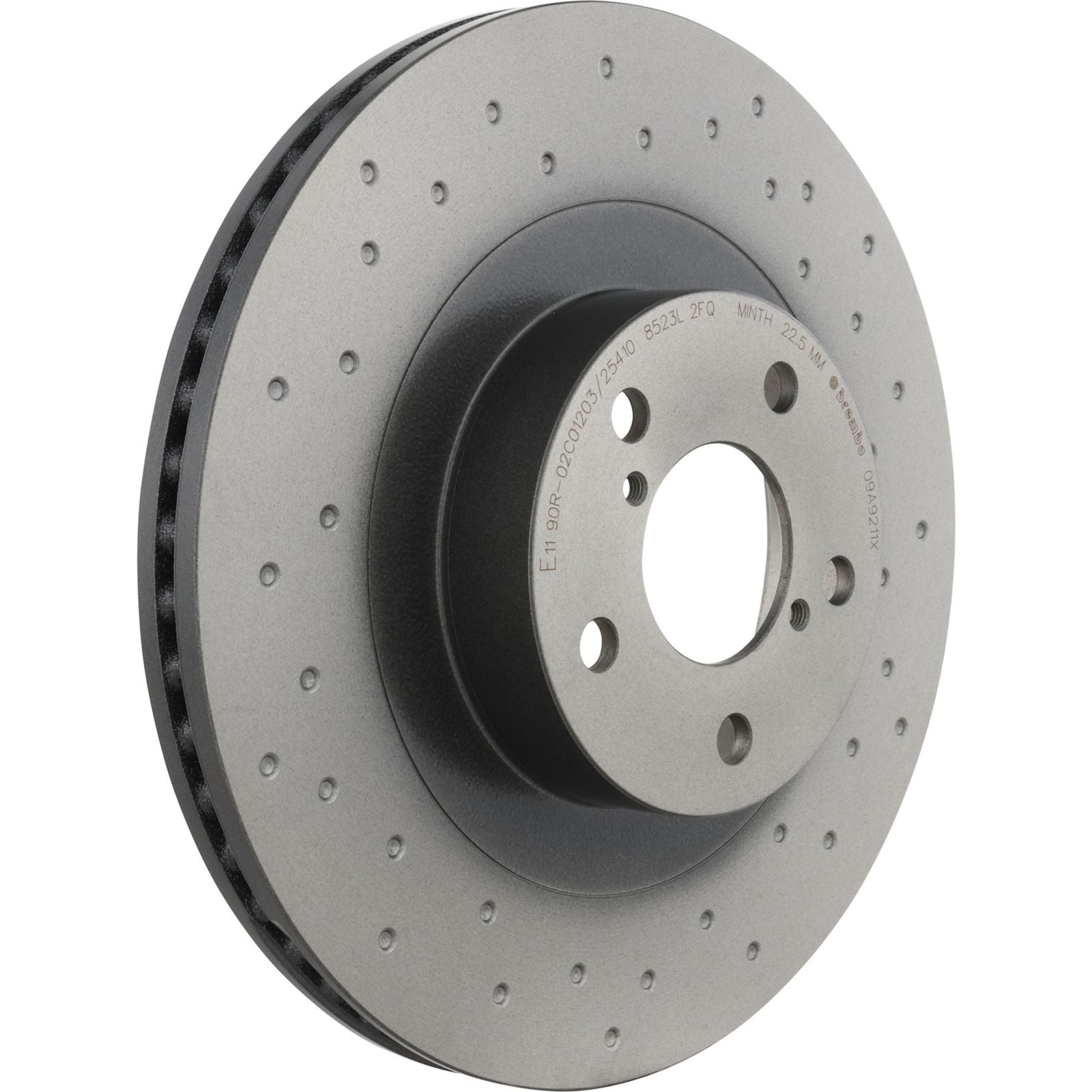 XTRA Drilled Front Disc Brake Rotor - 09.A921.1X_05