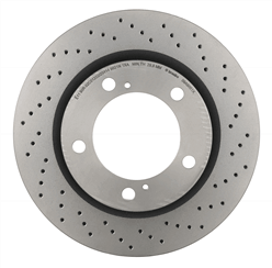 XTRA Drilled Front Disc Brake Rotor - 09.A966.1X_25