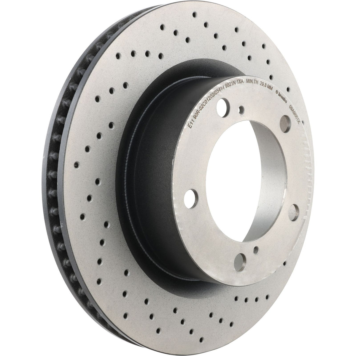 XTRA Drilled Front Disc Brake Rotor - 09.A966.1X_26