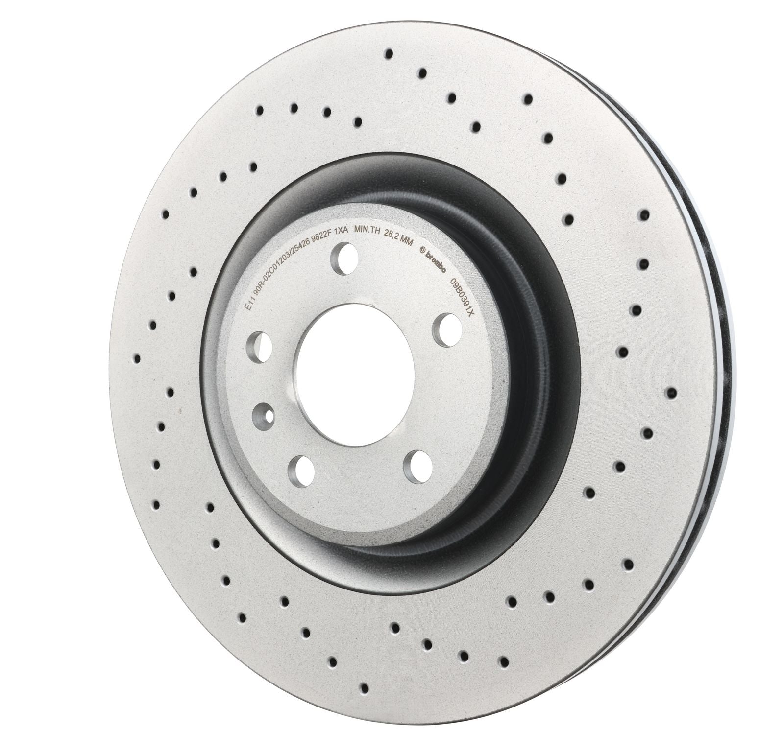 XTRA Drilled Front Disc Brake Rotor - 09.B039.1X_03