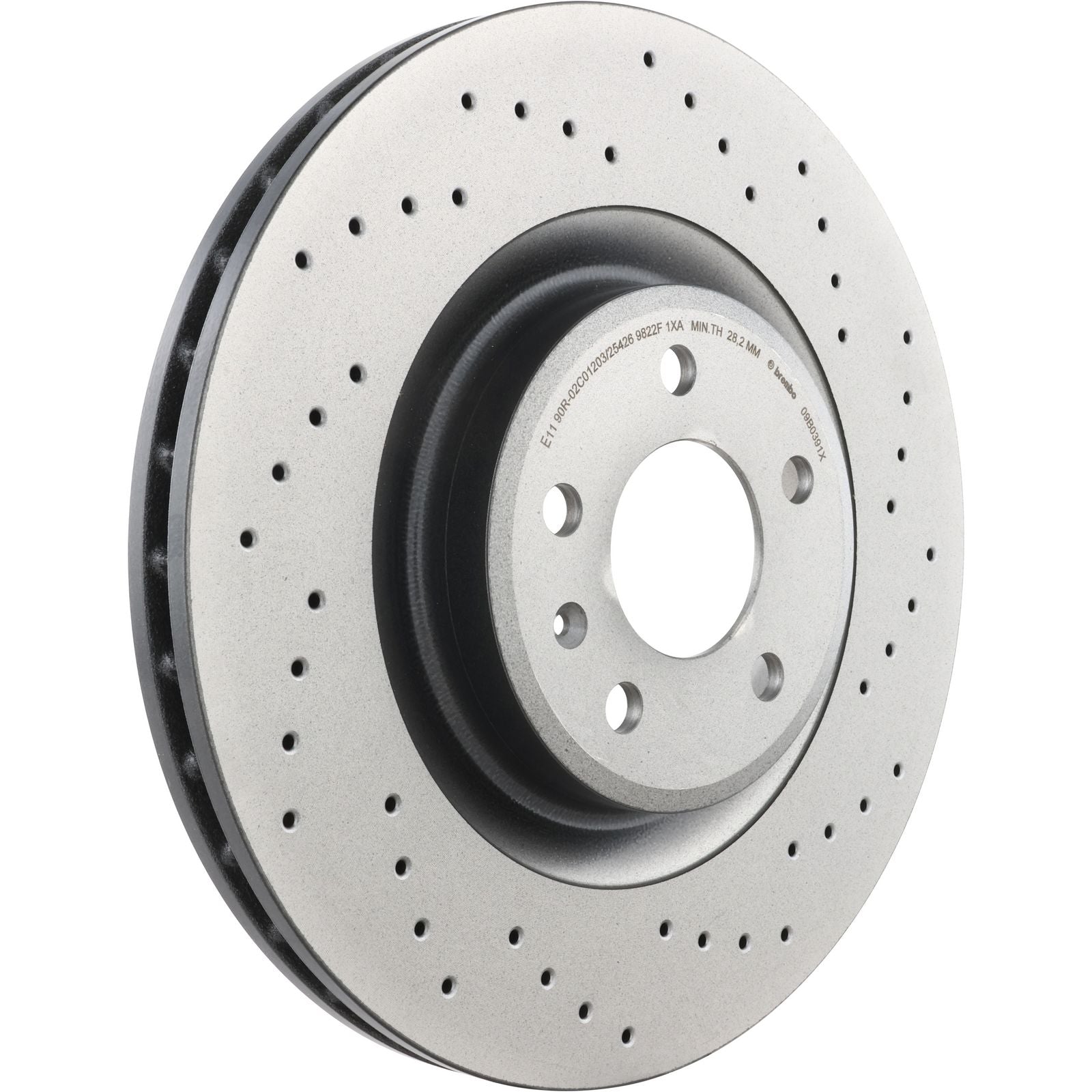XTRA Drilled Front Disc Brake Rotor - 09.B039.1X_26