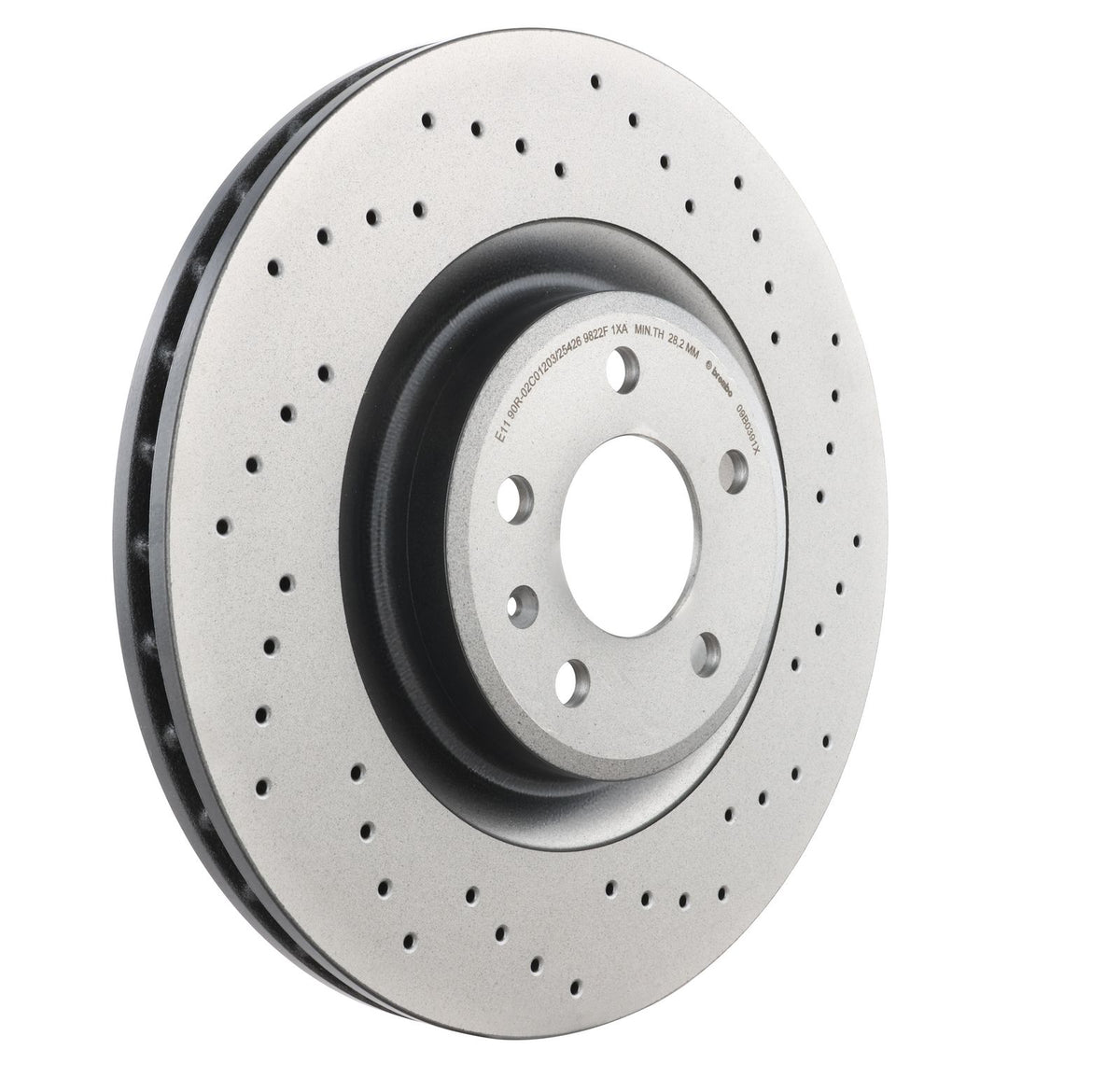 XTRA Drilled Front Disc Brake Rotor - 09.B039.1X_22
