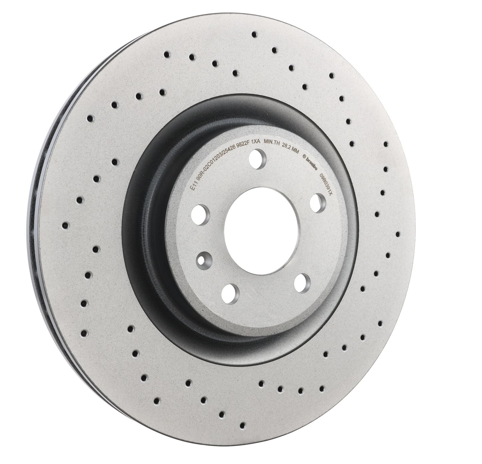 XTRA Drilled Front Disc Brake Rotor - 09.B039.1X_23
