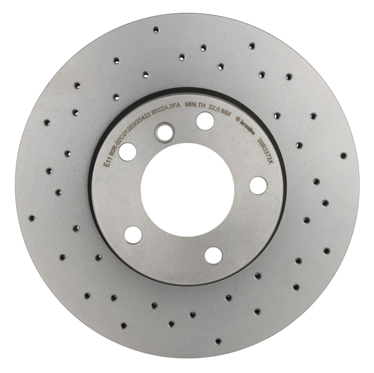 XTRA Drilled Front Disc Brake Rotor - 09.B337.2X_08