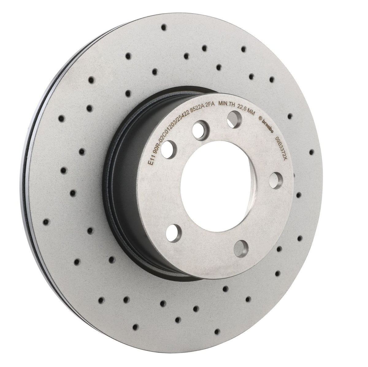 XTRA Drilled Front Disc Brake Rotor - 09.B337.2X_30