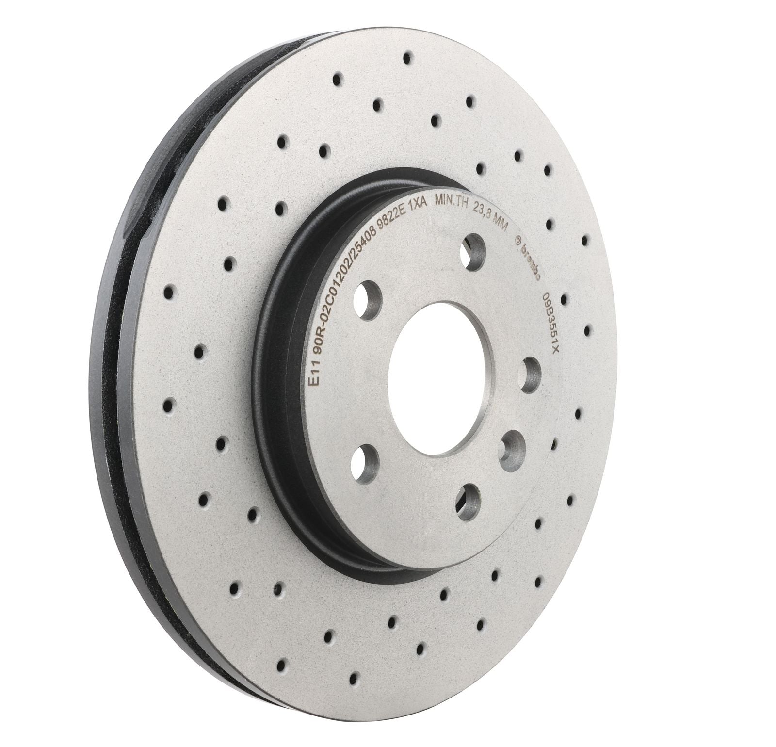 XTRA Drilled Front Disc Brake Rotor - 09.B355.1X_22
