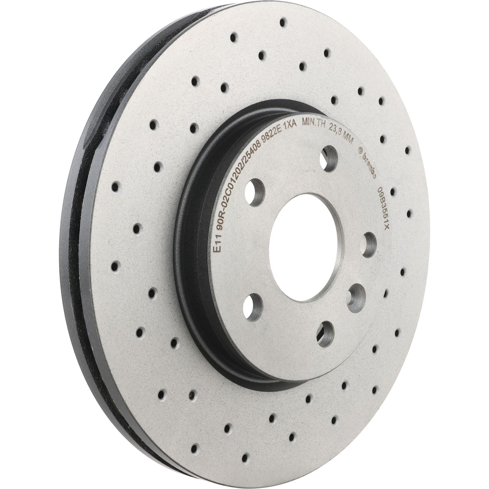 XTRA Drilled Front Disc Brake Rotor - 09.B355.1X_01