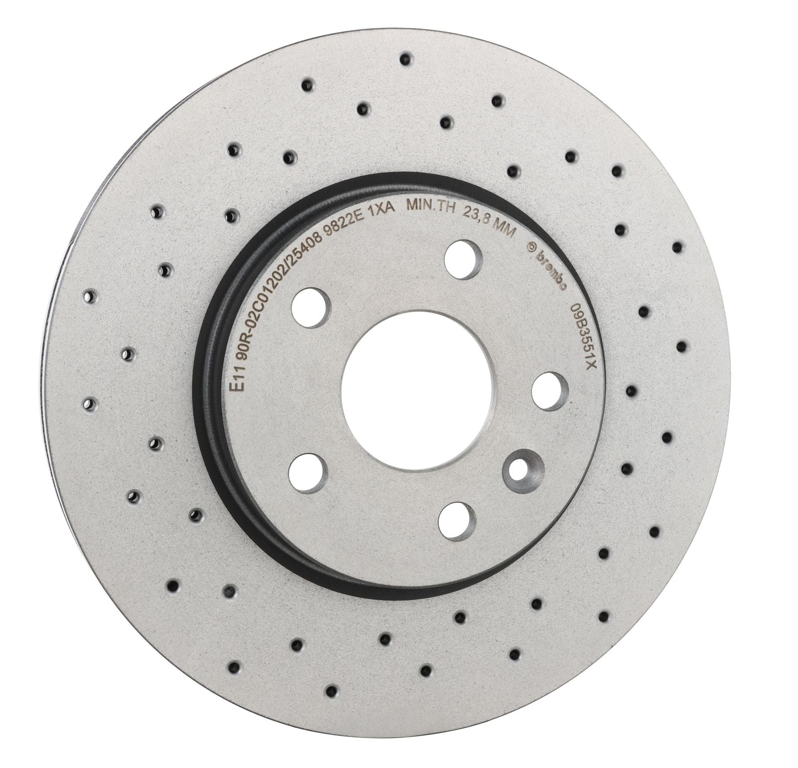 XTRA Drilled Front Disc Brake Rotor - 09.B355.1X_24