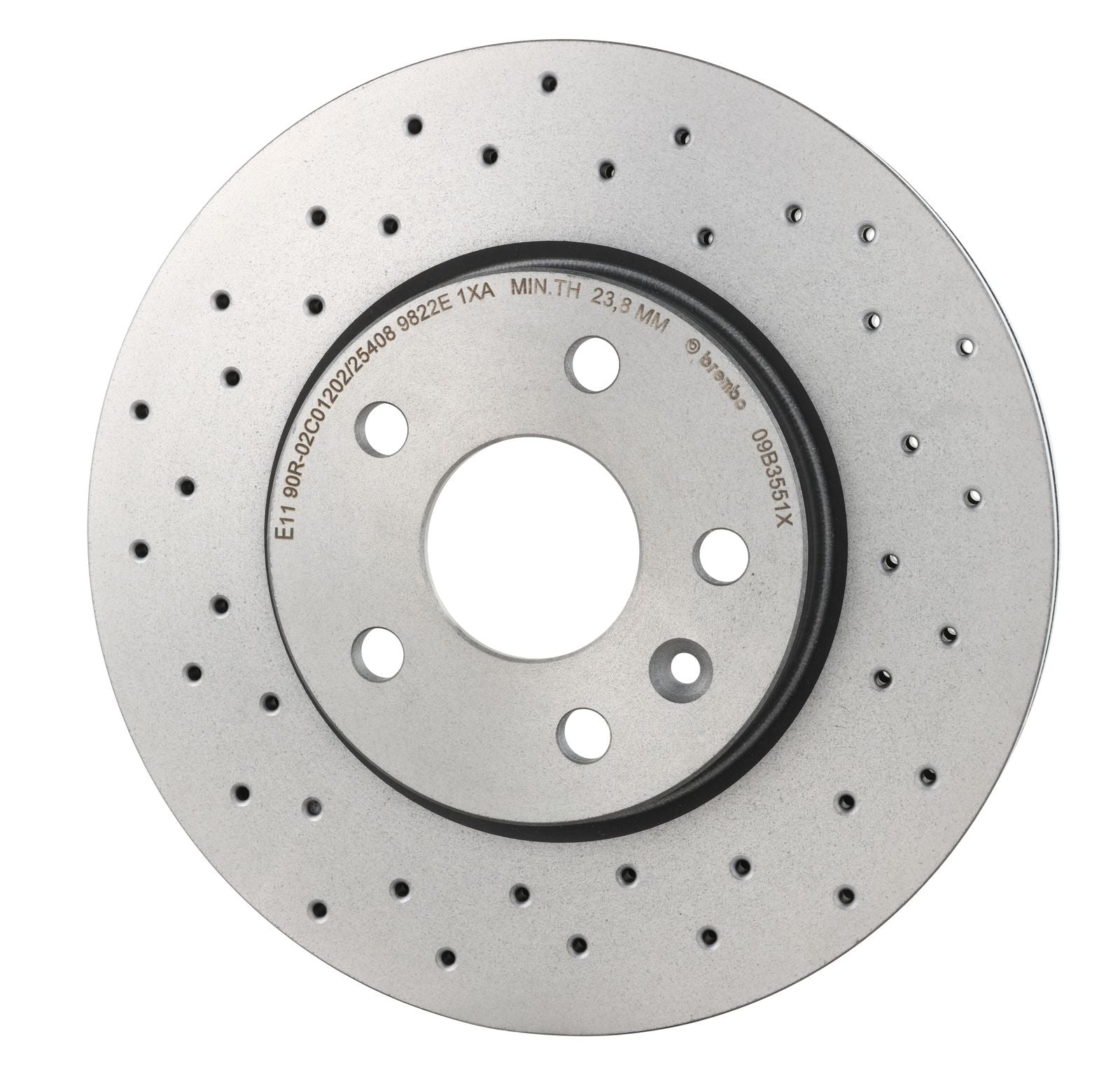 XTRA Drilled Front Disc Brake Rotor - 09.B355.1X_02
