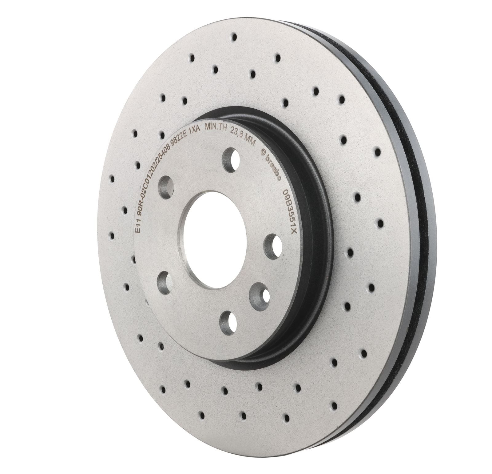 XTRA Drilled Front Disc Brake Rotor - 09.B355.1X_04