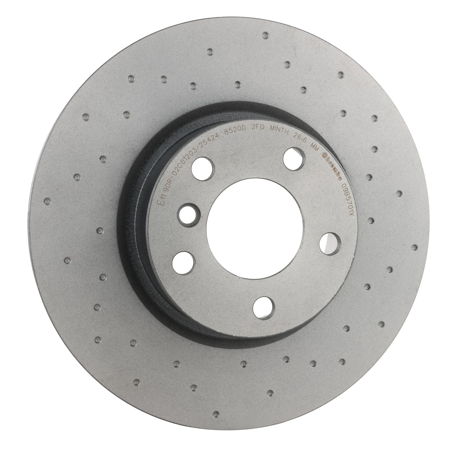 XTRA Drilled Front Disc Brake Rotor - 09.B570.1X_25