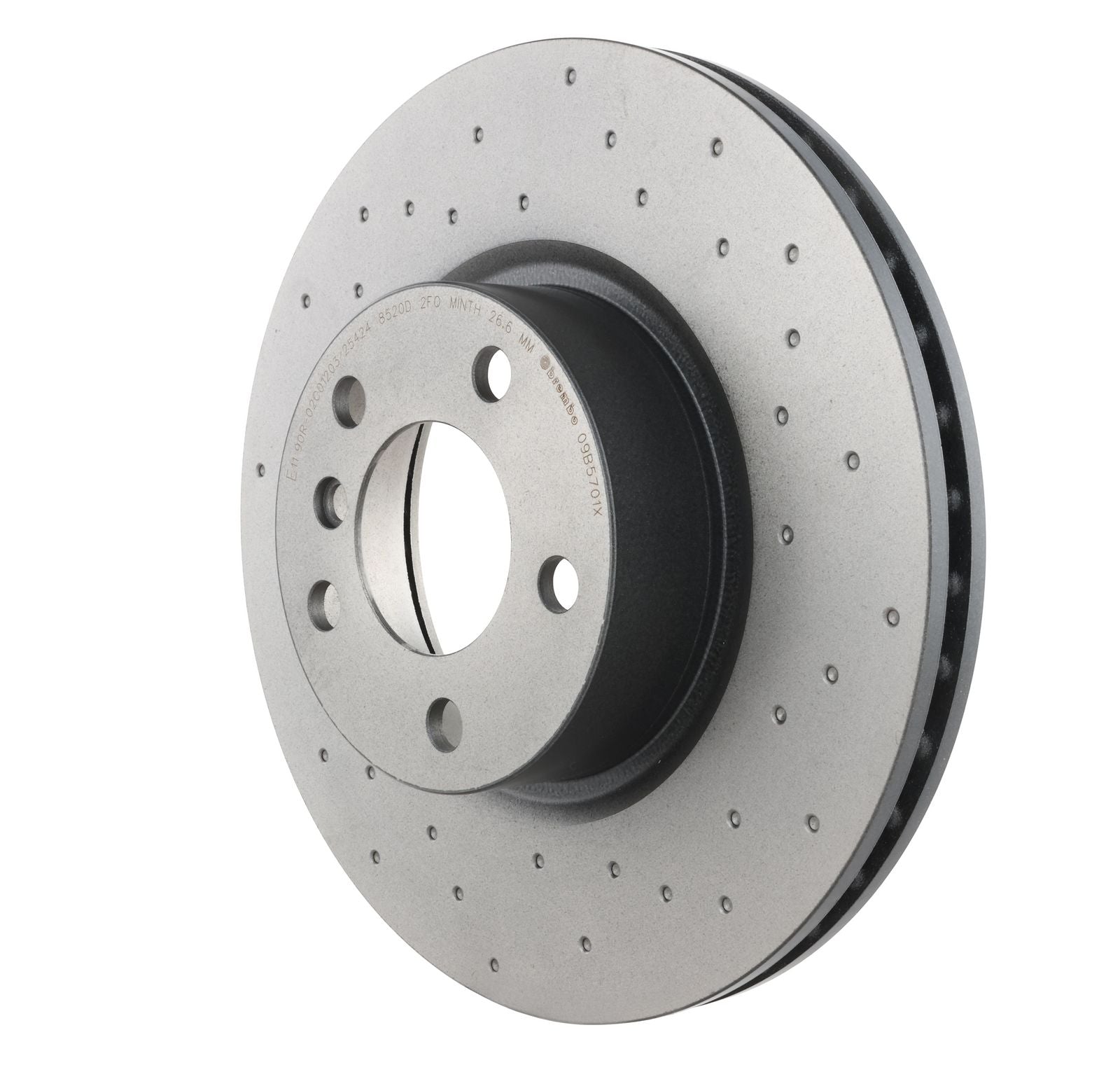 XTRA Drilled Front Disc Brake Rotor - 09.B570.1X_05