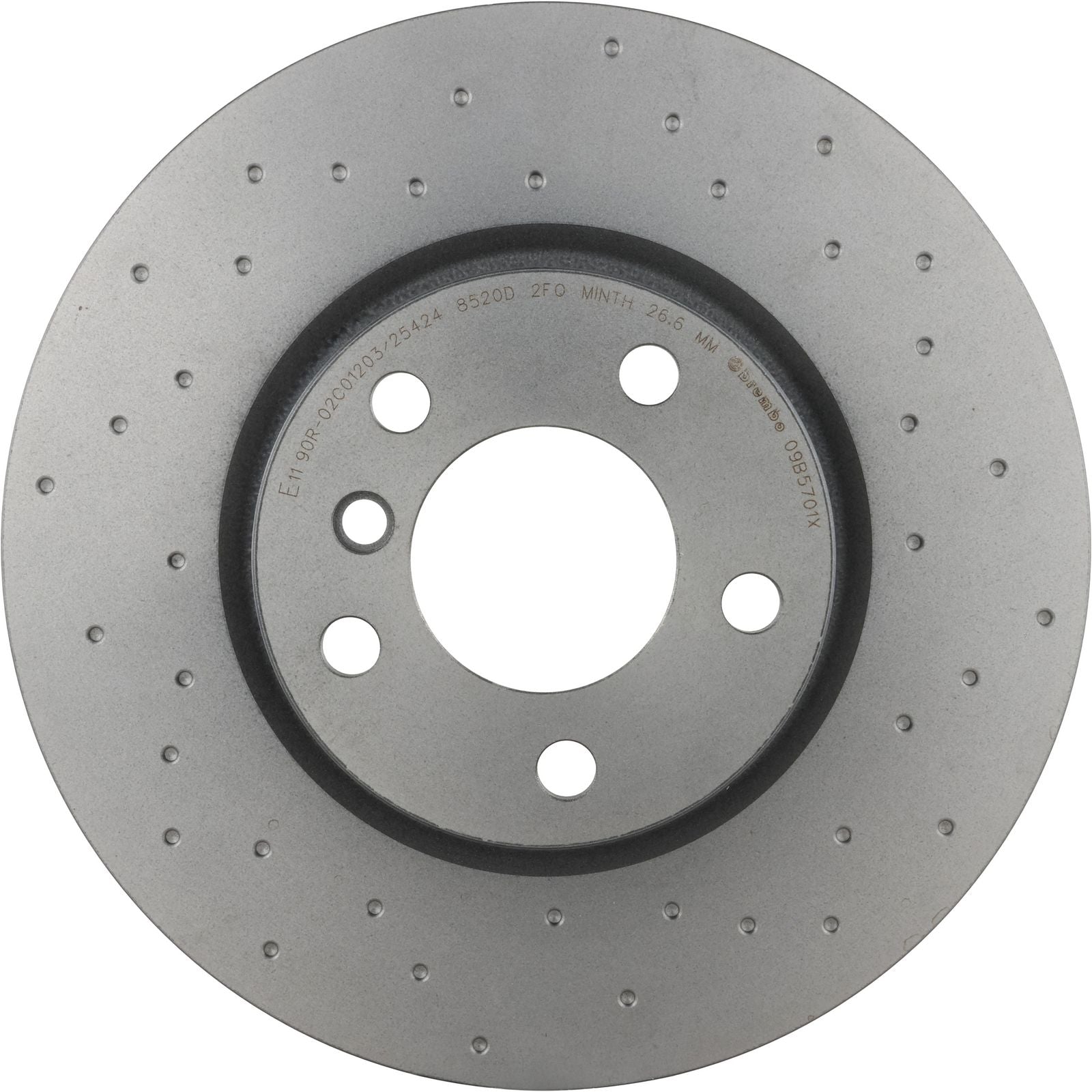 XTRA Drilled Front Disc Brake Rotor - 09.B570.1X_03