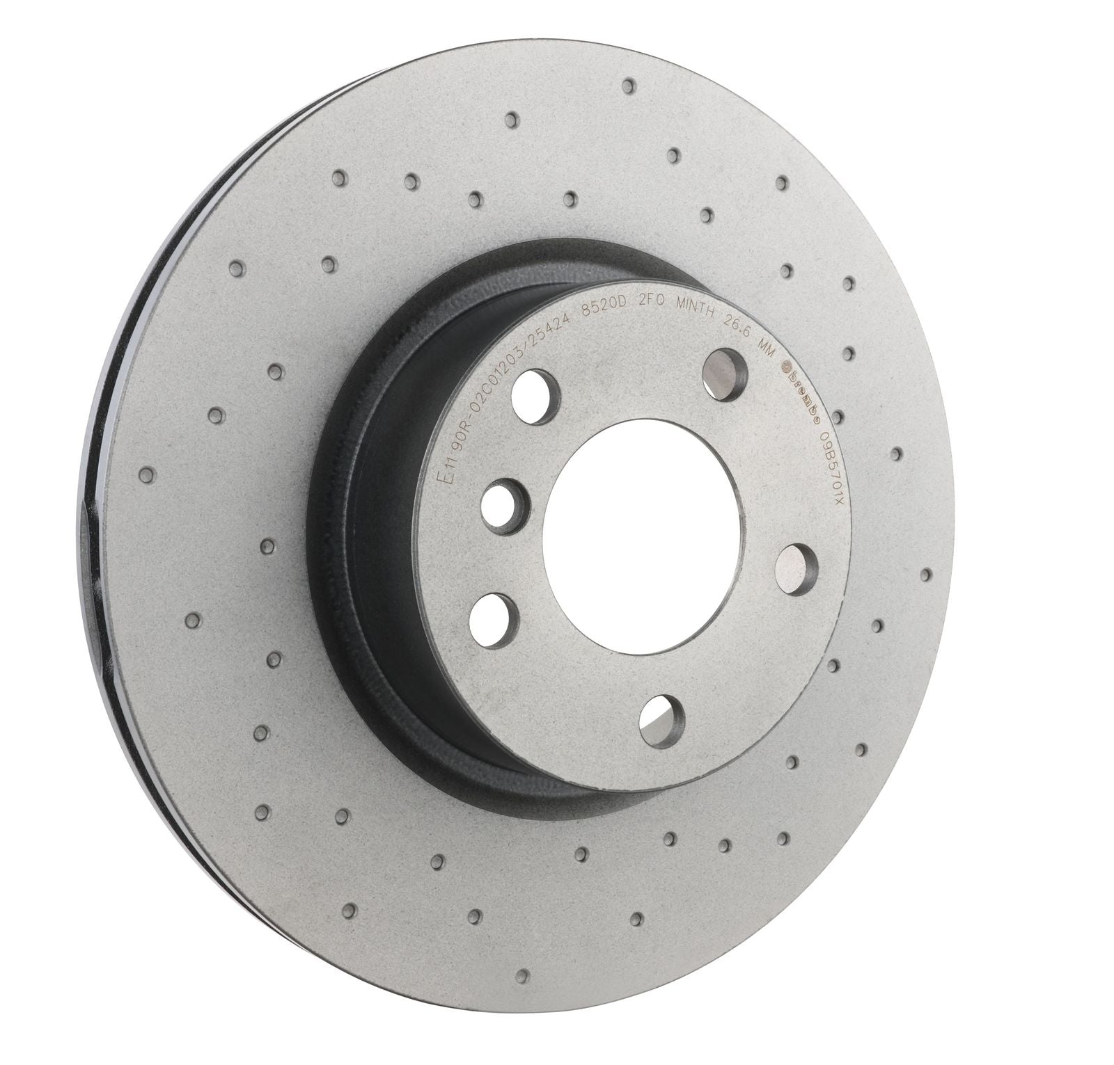 XTRA Drilled Front Disc Brake Rotor - 09.B570.1X_24