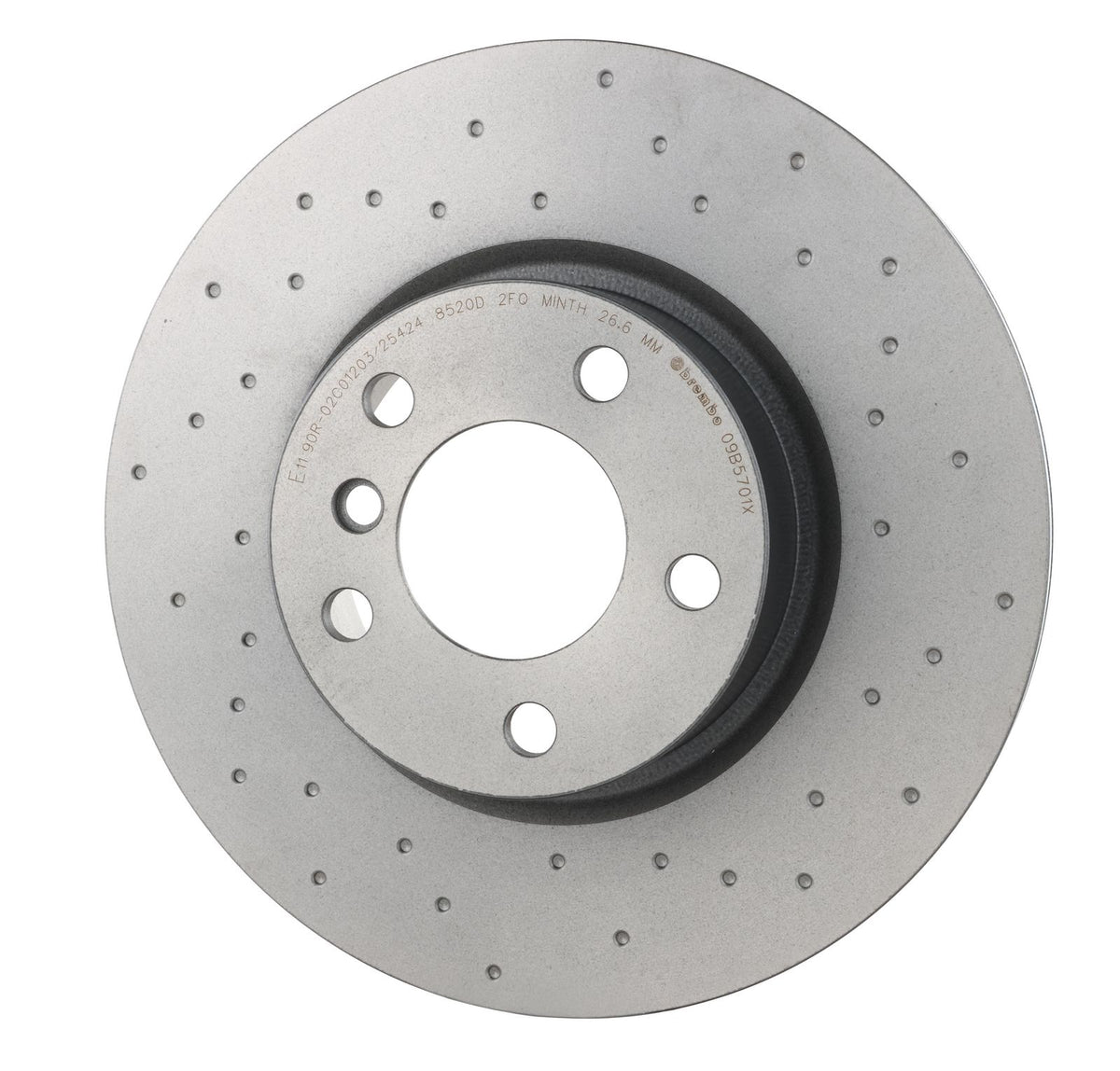 XTRA Drilled Front Disc Brake Rotor - 09.B570.1X_03