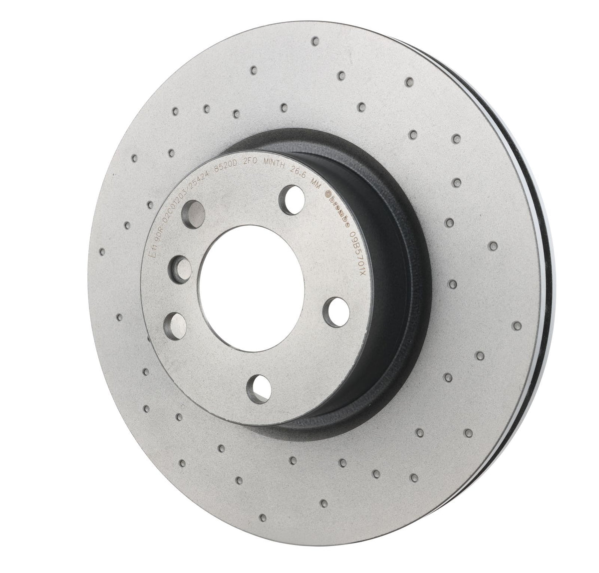 XTRA Drilled Front Disc Brake Rotor - 09.B570.1X_04