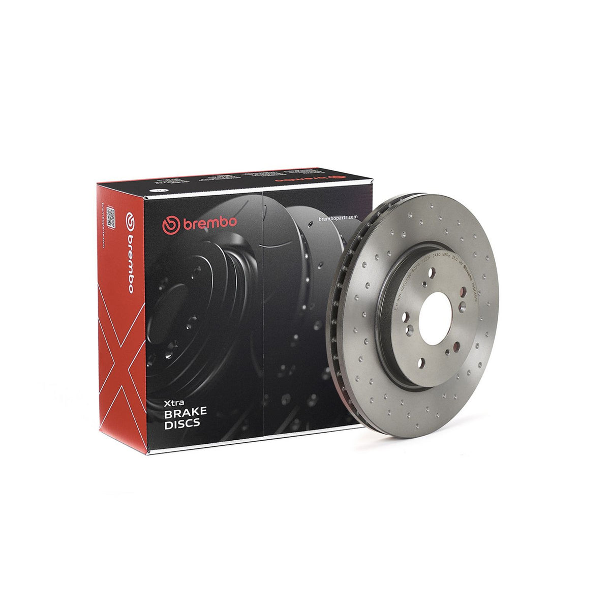 XTRA Drilled Front Disc Brake Rotor - 09.B648.1X_02