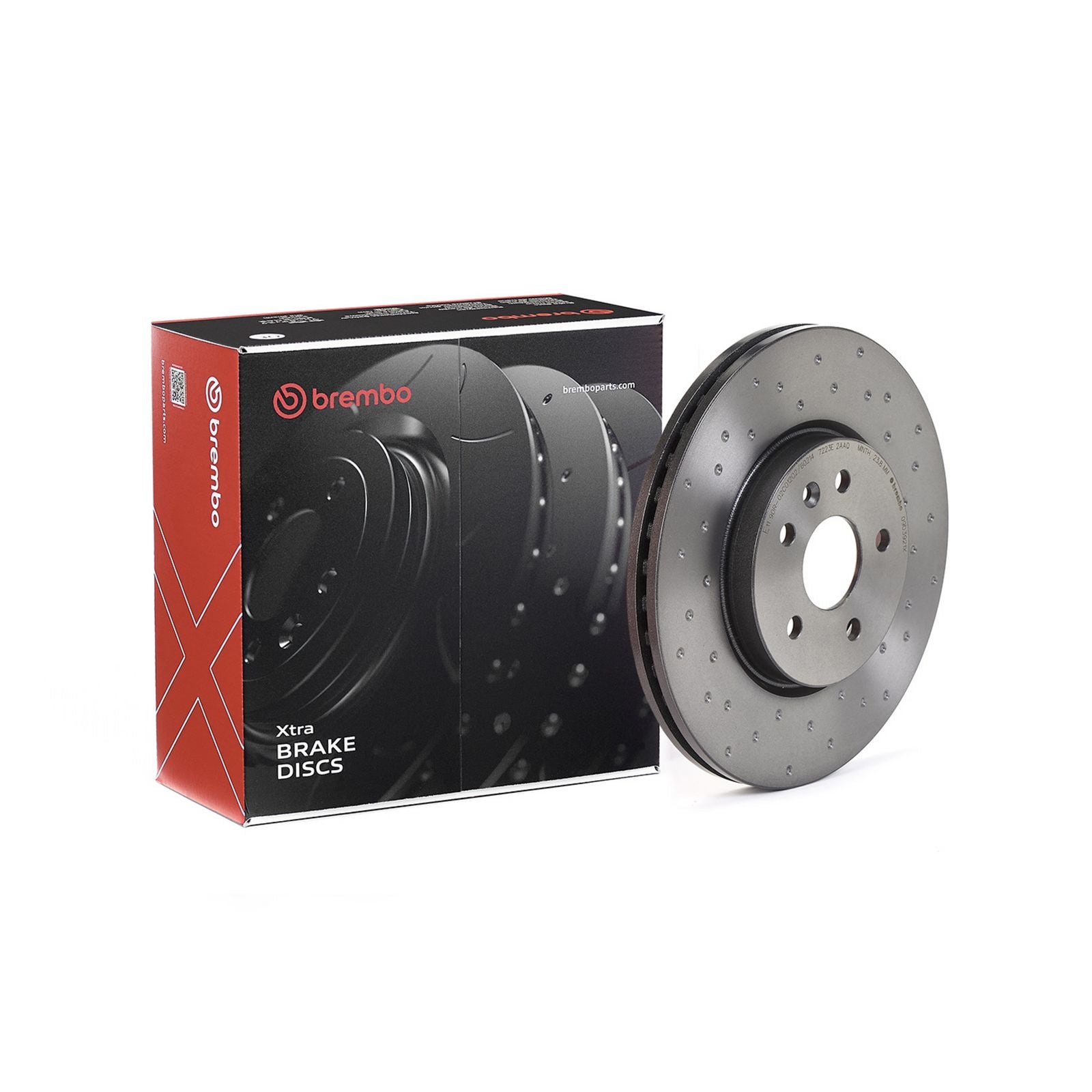 XTRA Drilled Front Disc Brake Rotor - 09.D392.1X_03