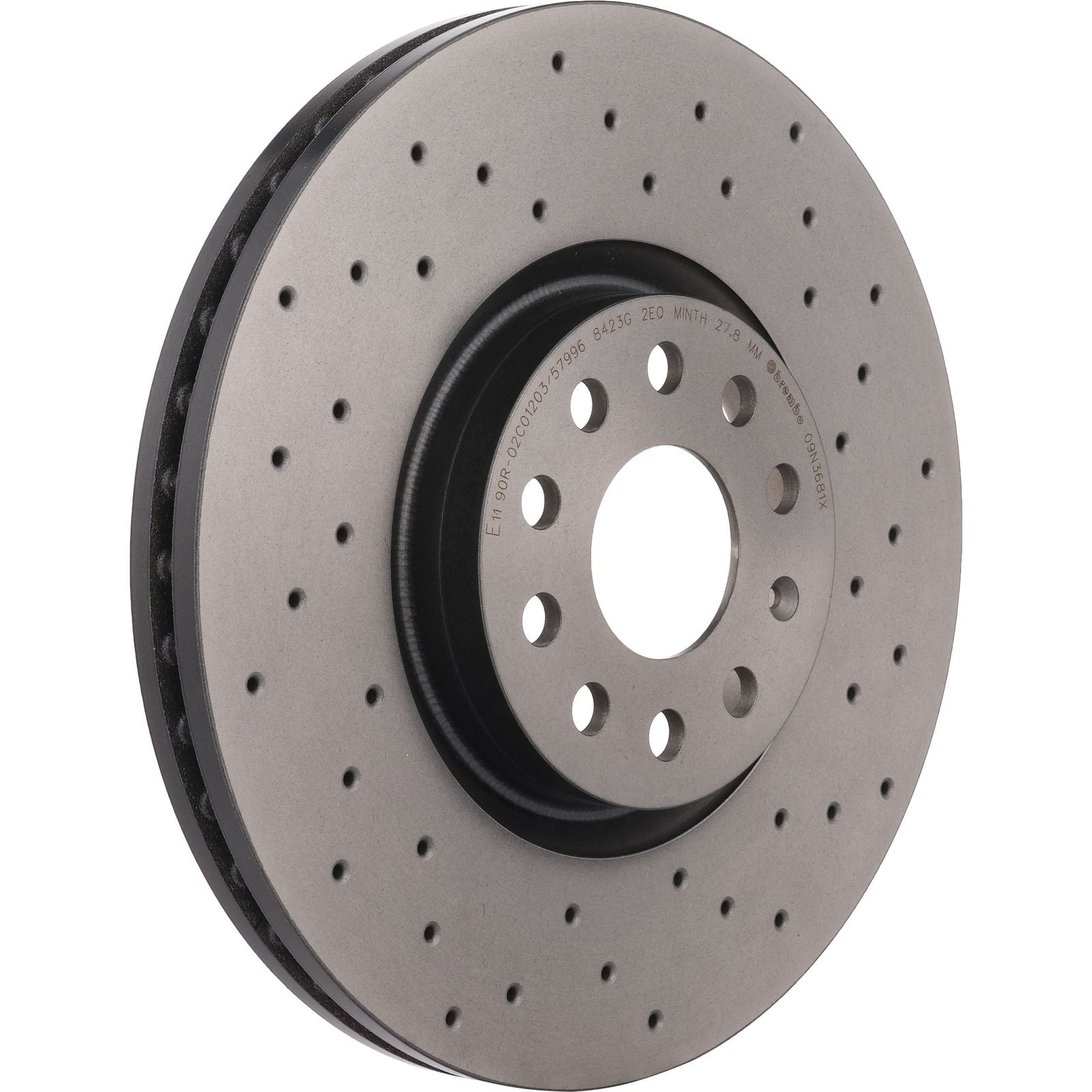 XTRA Drilled Front Disc Brake Rotor - 09.N368.1X_02