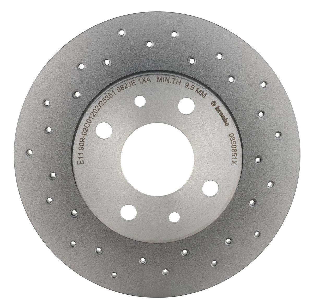 XTRA Drilled Rear Disc Brake Rotor - 08.5085.1X_07