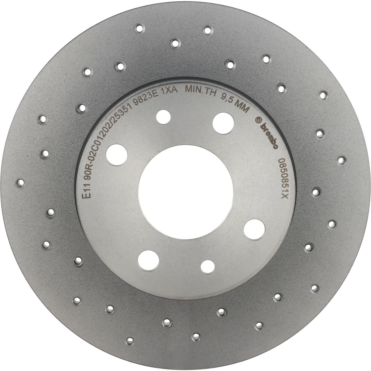 XTRA Drilled Rear Disc Brake Rotor - 08.5085.1X_04