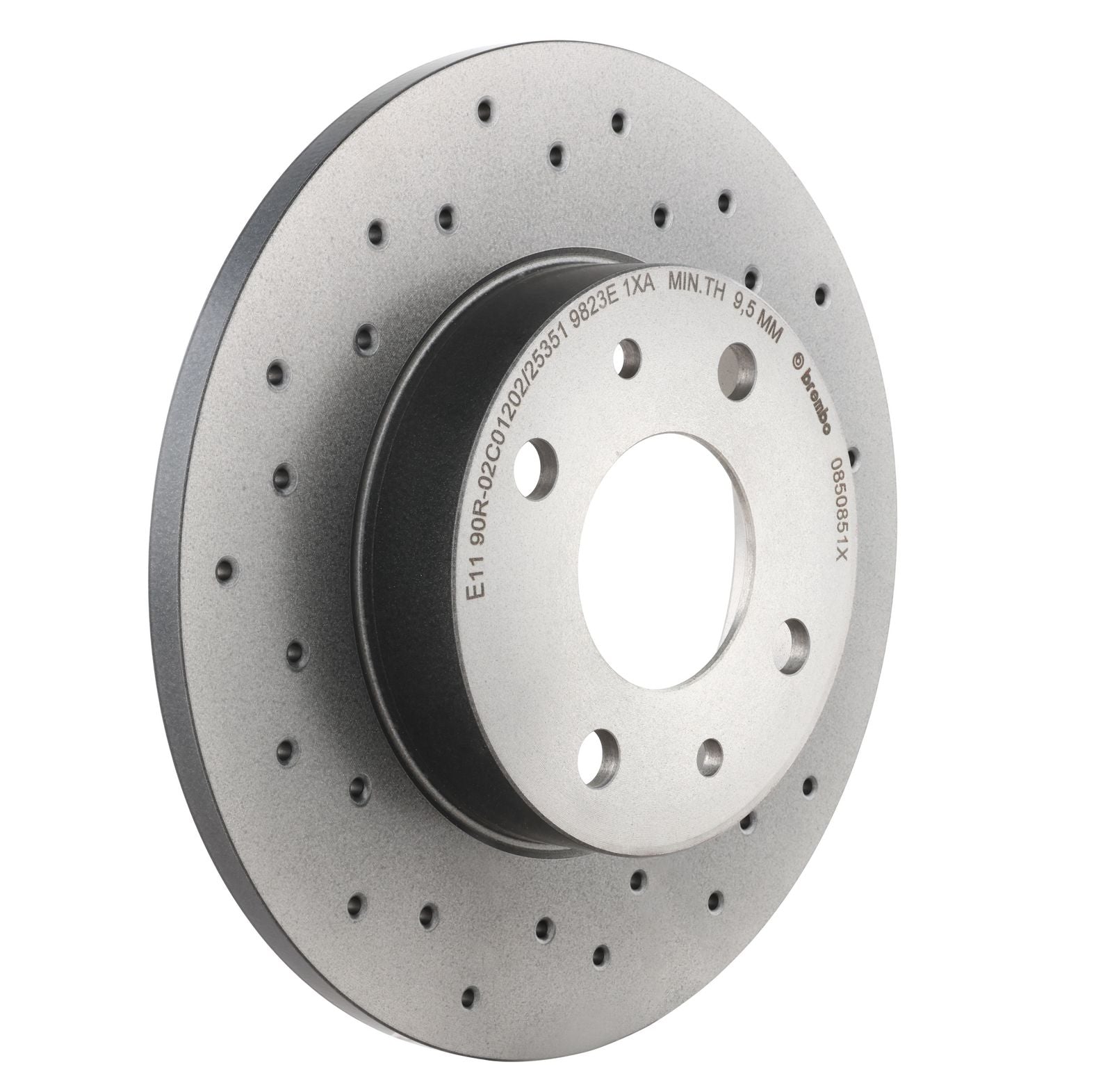 XTRA Drilled Rear Disc Brake Rotor - 08.5085.1X_28