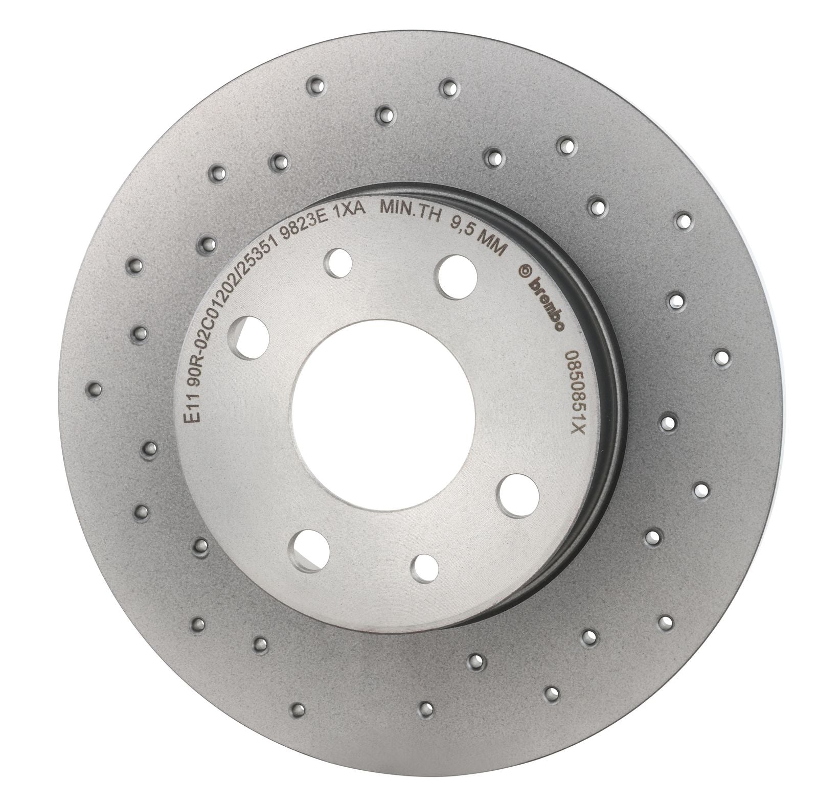XTRA Drilled Rear Disc Brake Rotor - 08.5085.1X_08