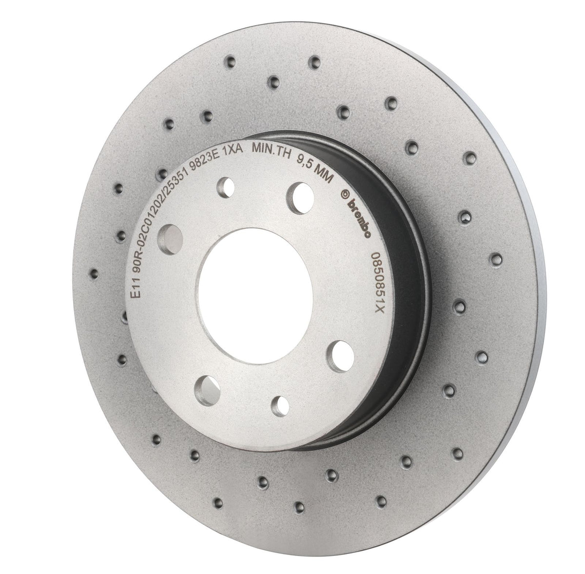 XTRA Drilled Rear Disc Brake Rotor - 08.5085.1X_09