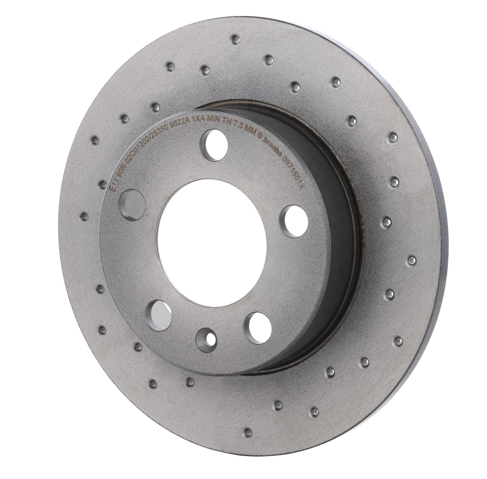 XTRA Drilled Rear Disc Brake Rotor - 08.7165.1X_09