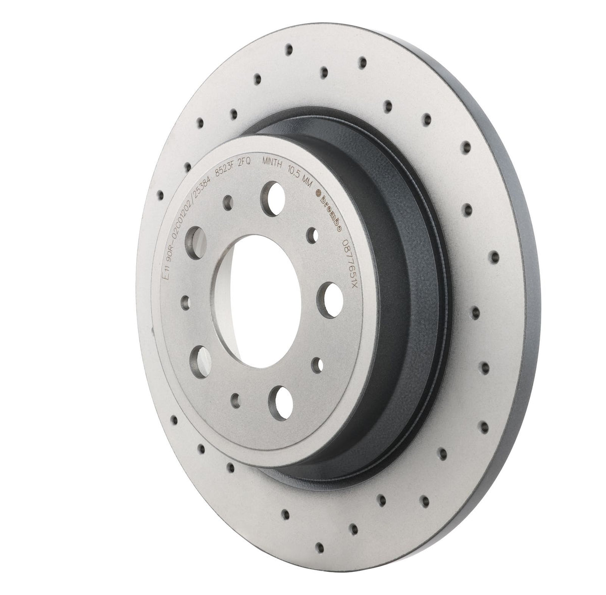 XTRA Drilled Rear Disc Brake Rotor - 08.7765.1X_10