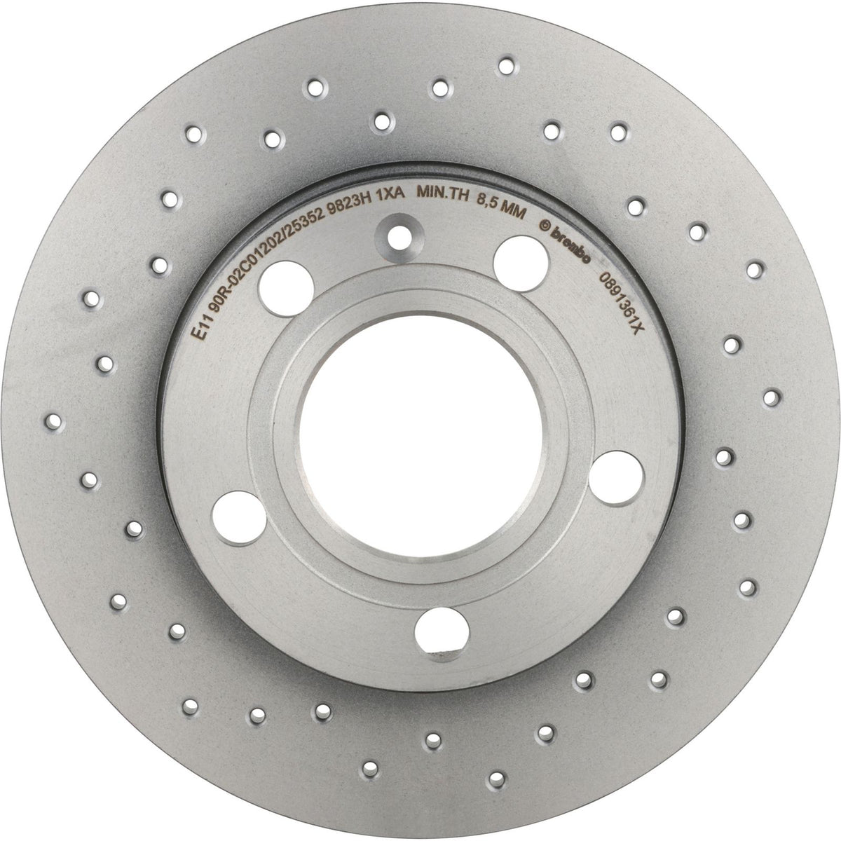 XTRA Drilled Rear Disc Brake Rotor - 08.9136.1X_03