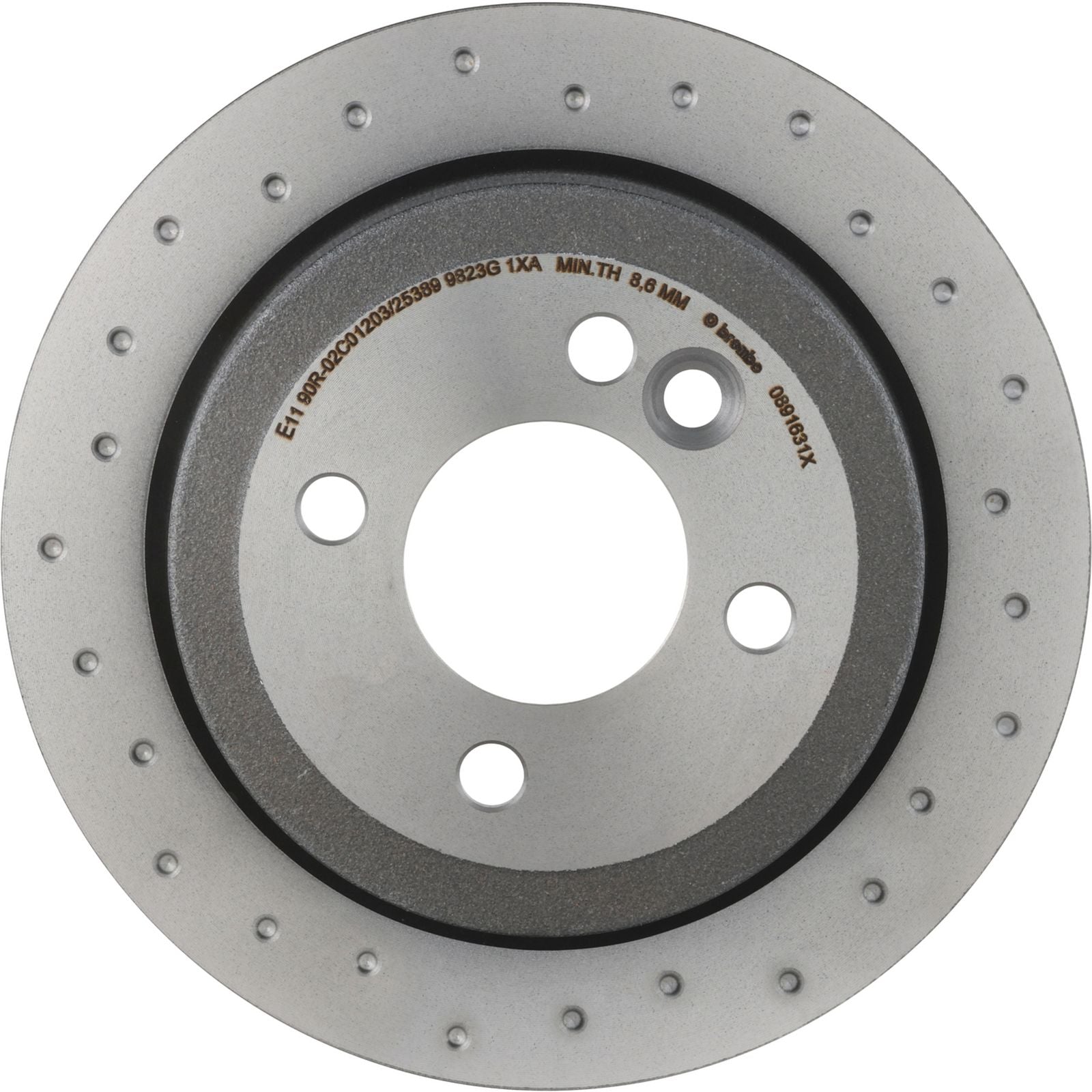 XTRA Drilled Rear Disc Brake Rotor - 08.9163.1X_02