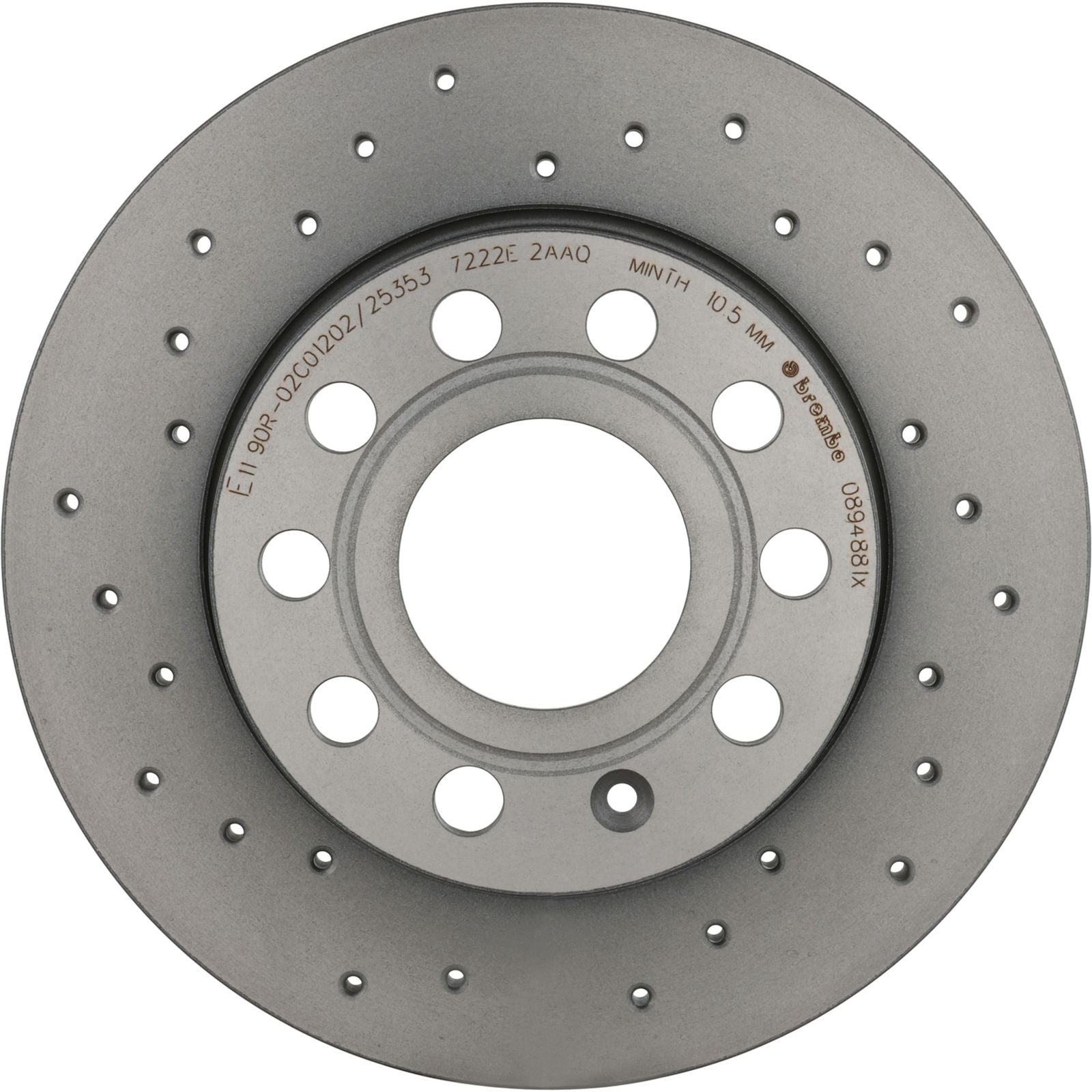 XTRA Drilled Rear Disc Brake Rotor - 08.9488.1X_06