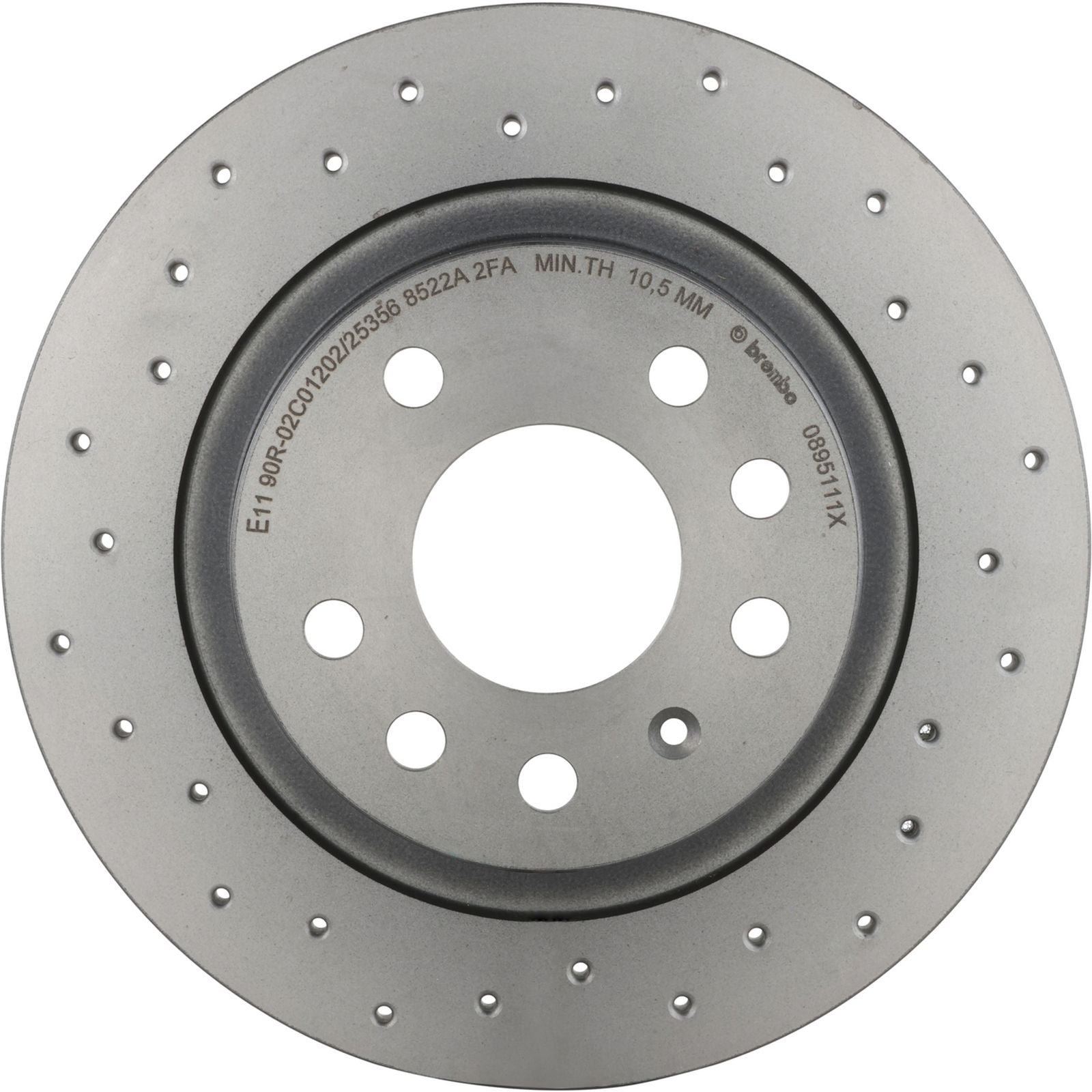 XTRA Drilled Rear Disc Brake Rotor - 08.9511.1X_03