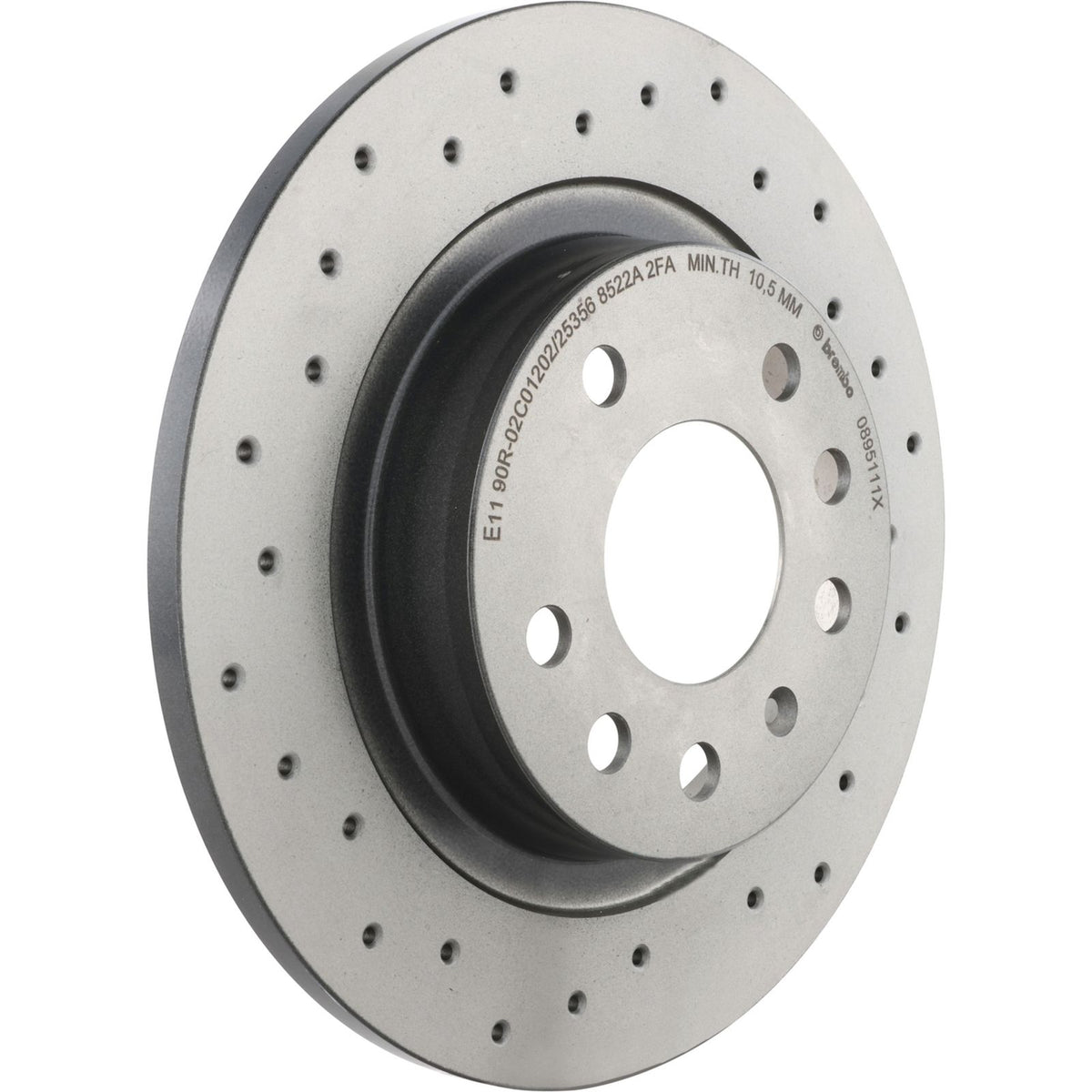 XTRA Drilled Rear Disc Brake Rotor - 08.9511.1X_05