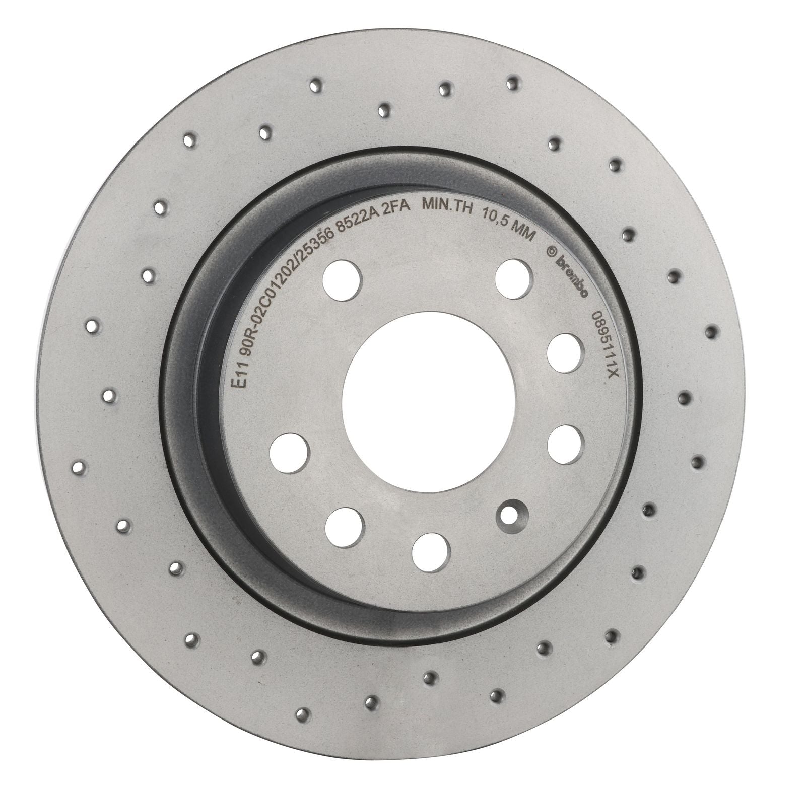 XTRA Drilled Rear Disc Brake Rotor - 08.9511.1X_30