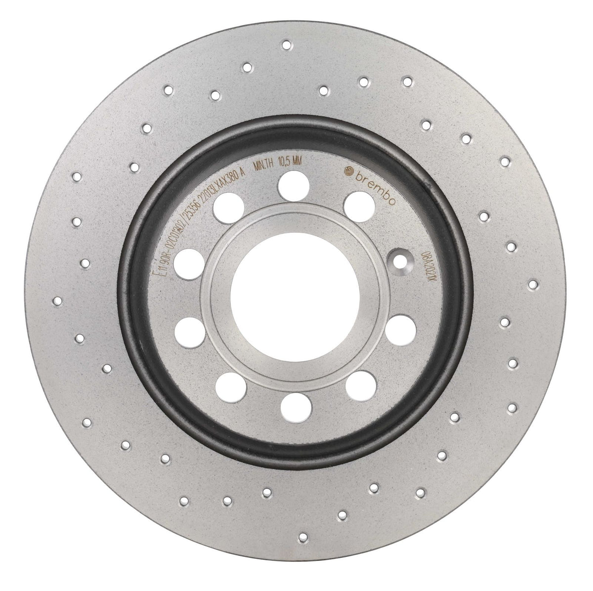 XTRA Drilled Rear Disc Brake Rotor - 08.A202.1X_07
