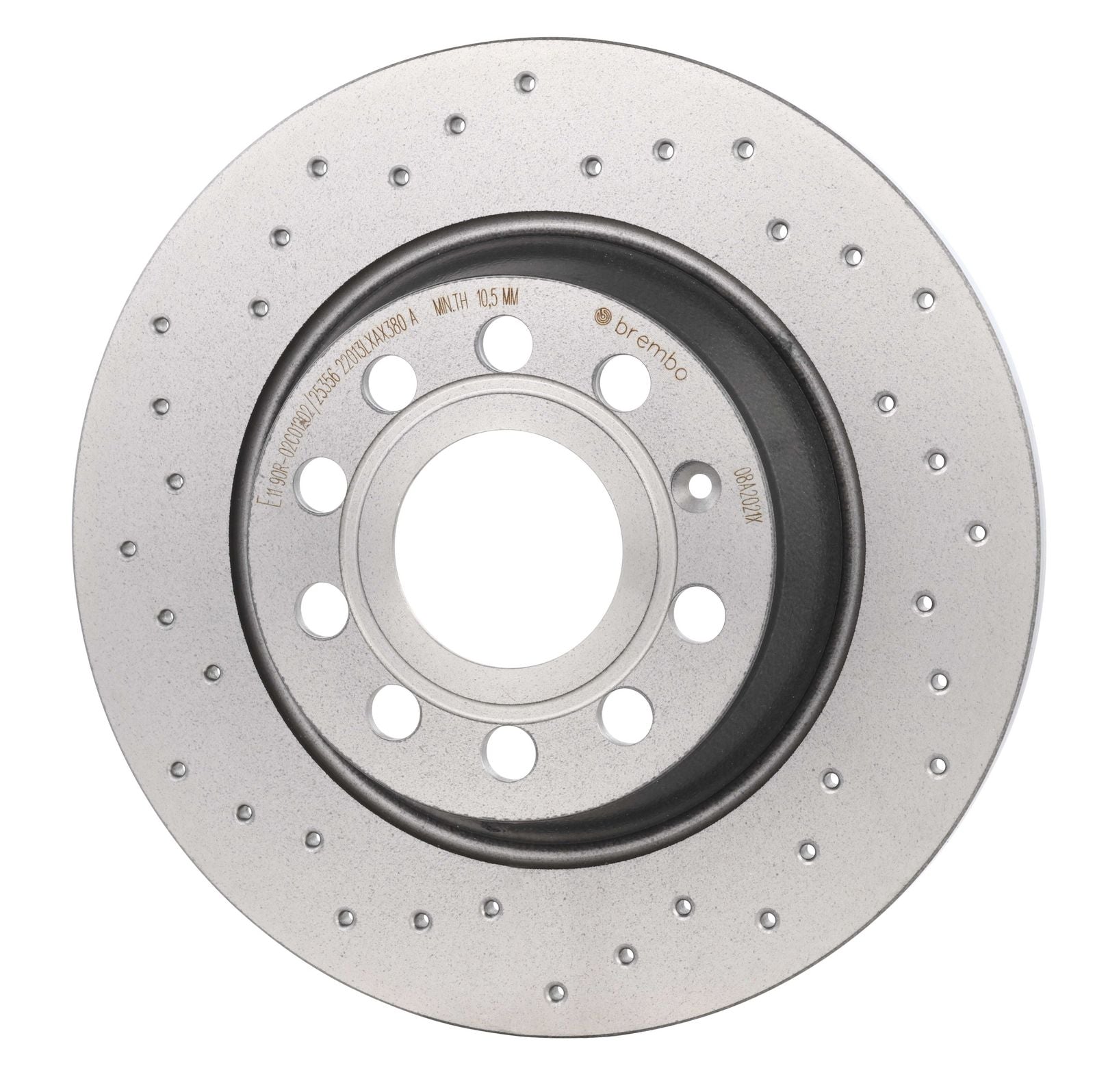 XTRA Drilled Rear Disc Brake Rotor - 08.A202.1X_08