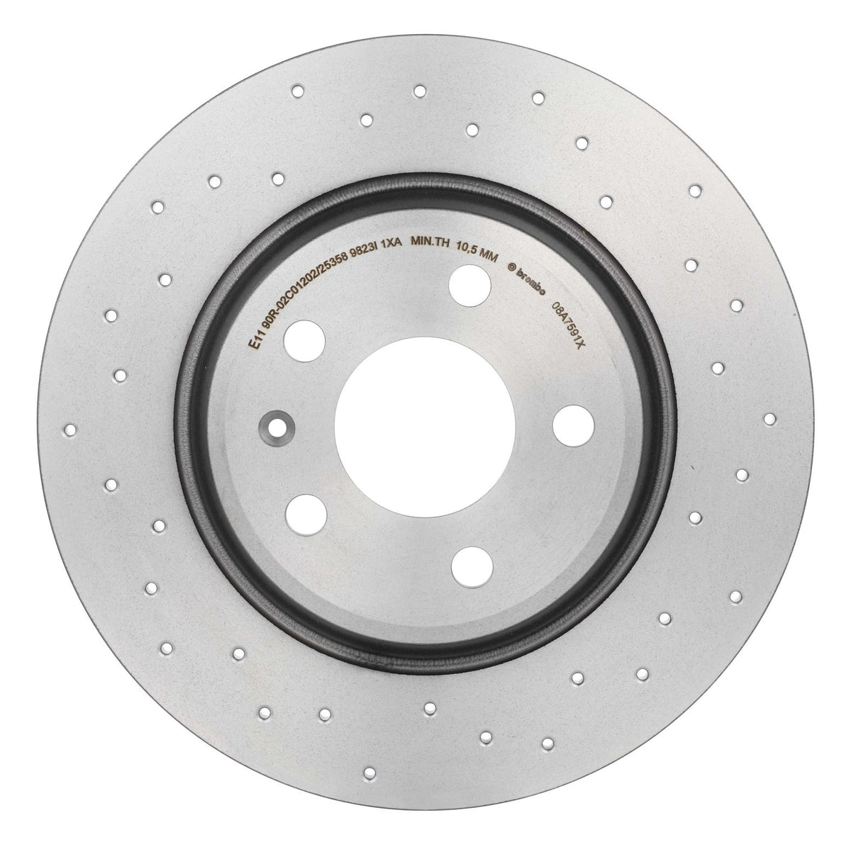 XTRA Drilled Rear Disc Brake Rotor - 08.A759.1X_07