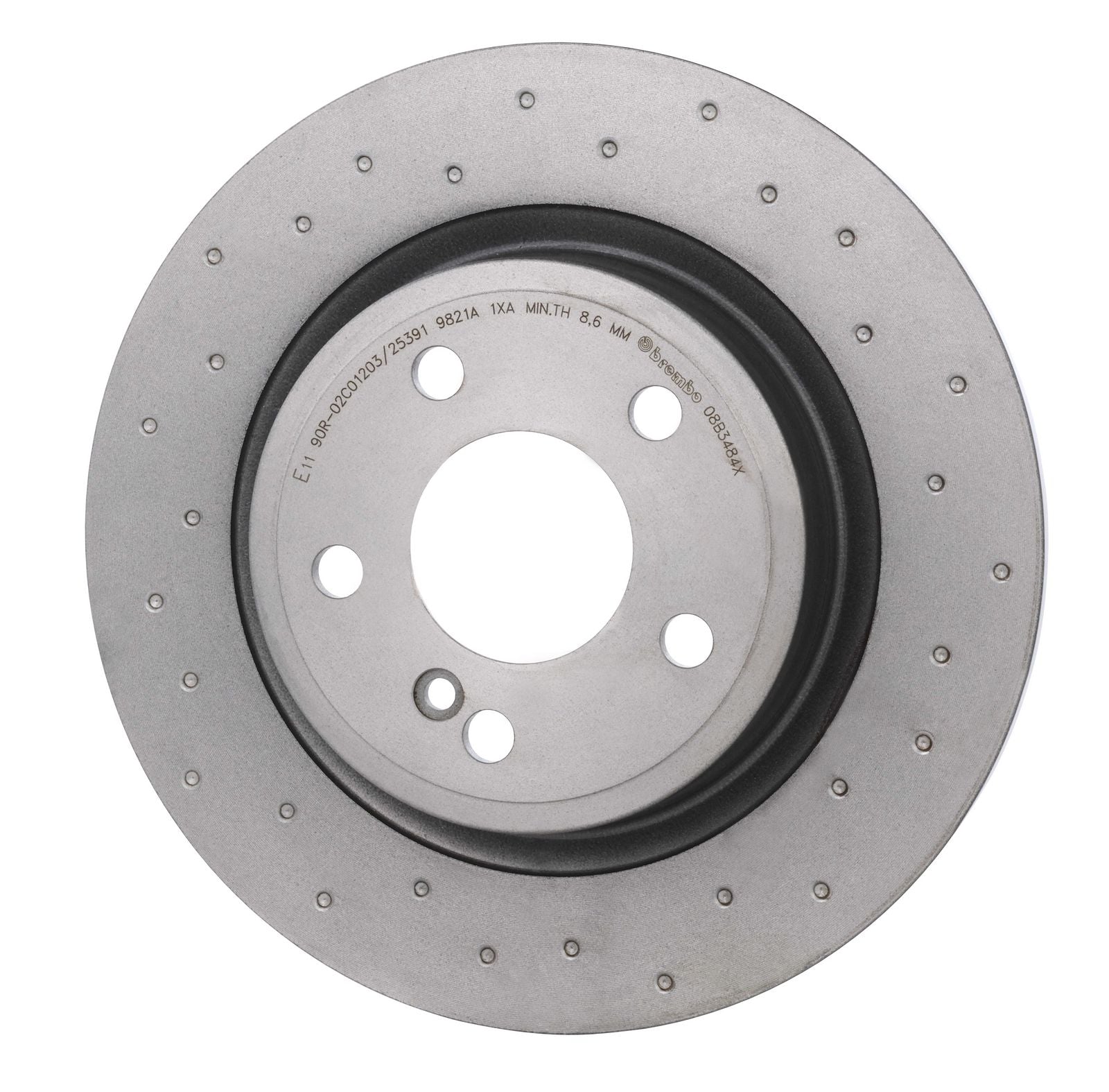 XTRA Drilled Rear Disc Brake Rotor - 08.B348.4X_09