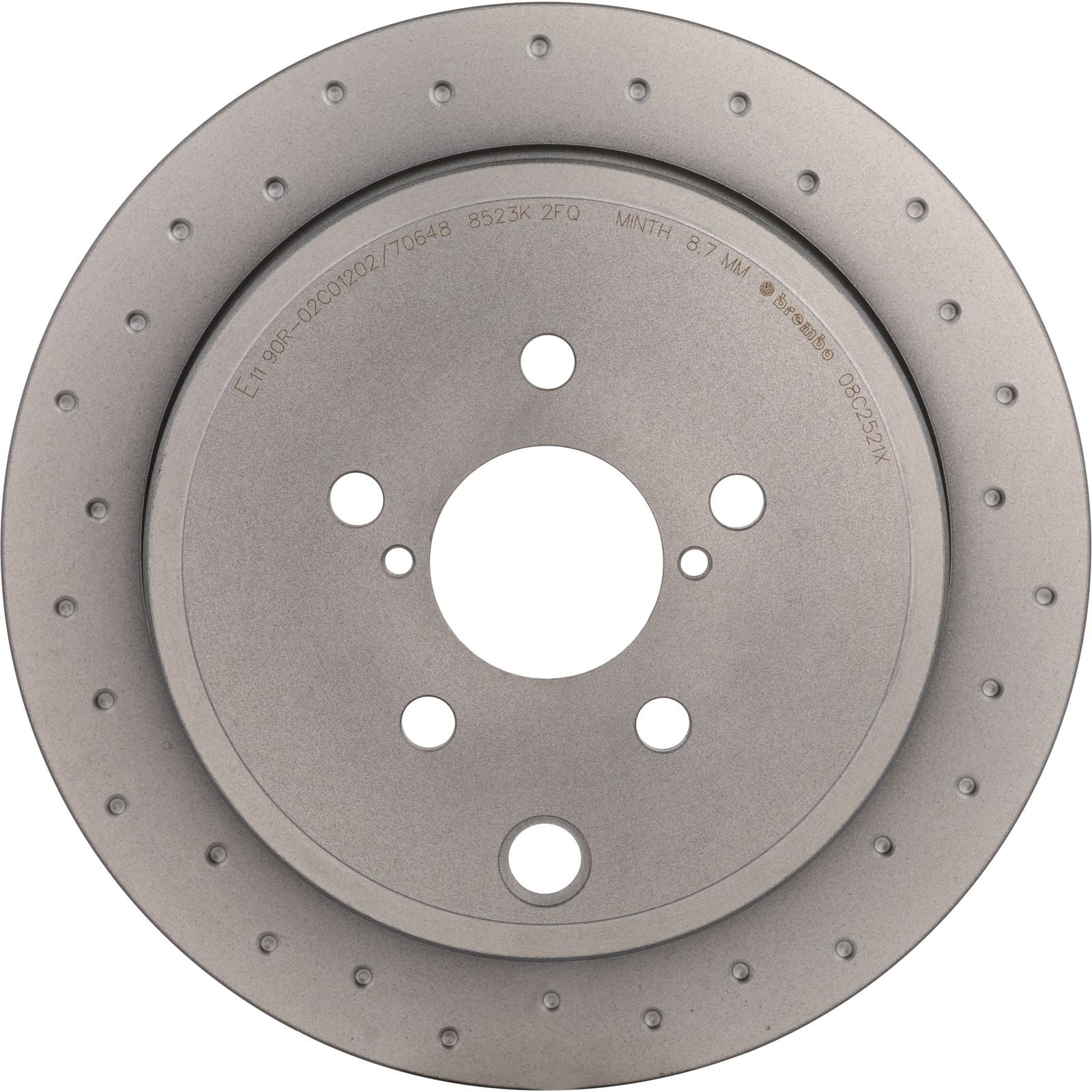 XTRA Drilled Rear Disc Brake Rotor - 08.C252.1X_04