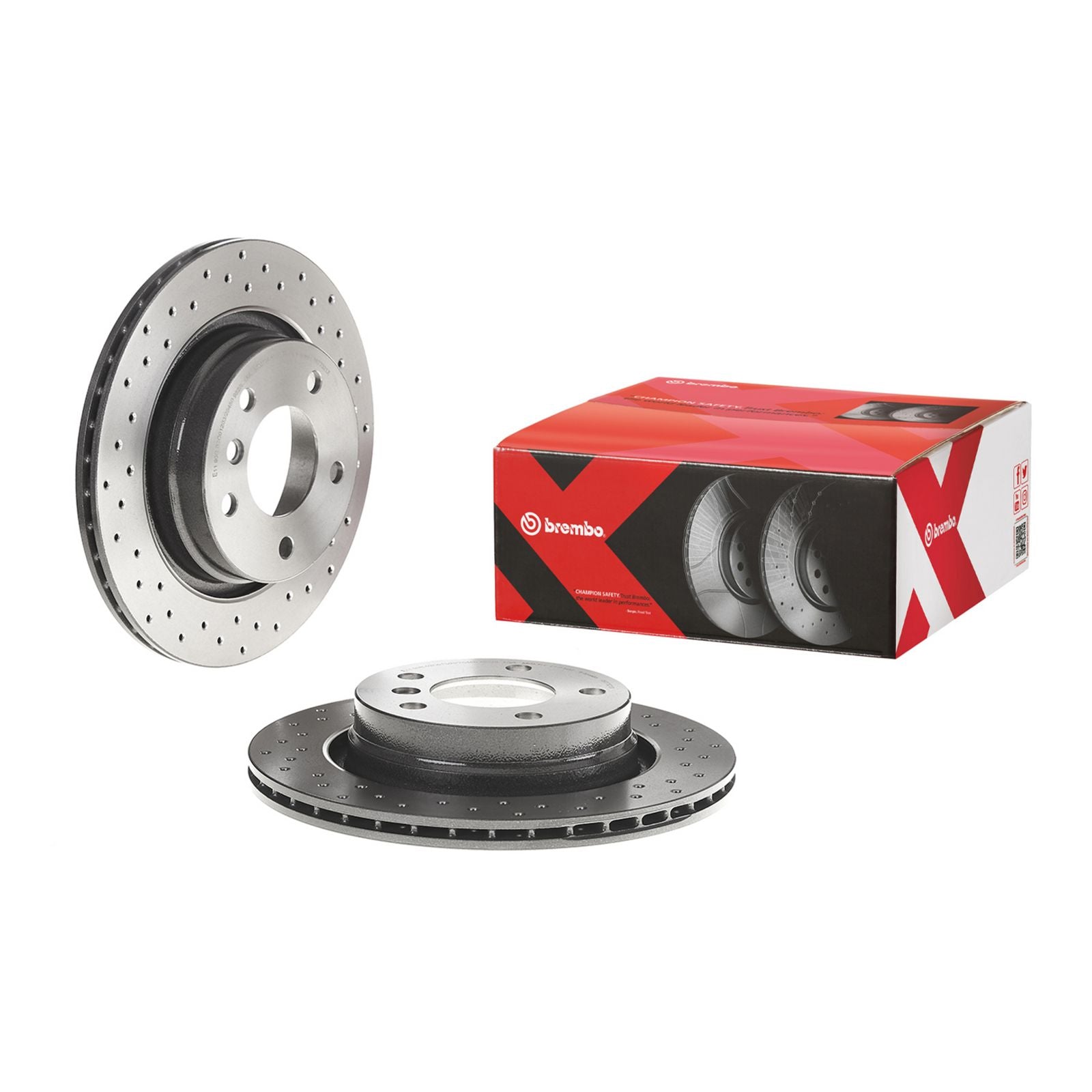 XTRA Drilled Rear Disc Brake Rotor - 09.7702.1X_01