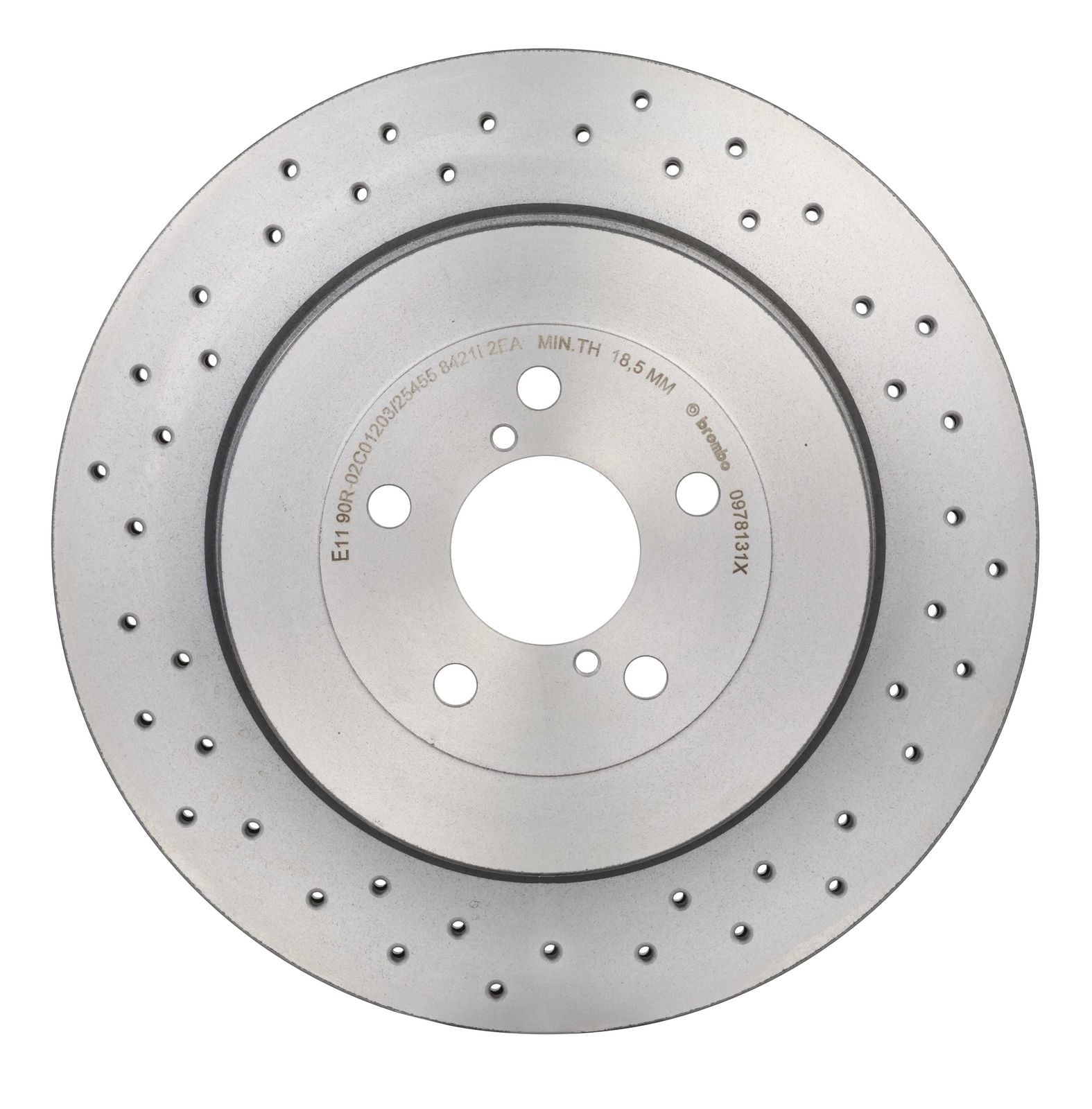 XTRA Drilled Rear Disc Brake Rotor - 09.7813.1X_07