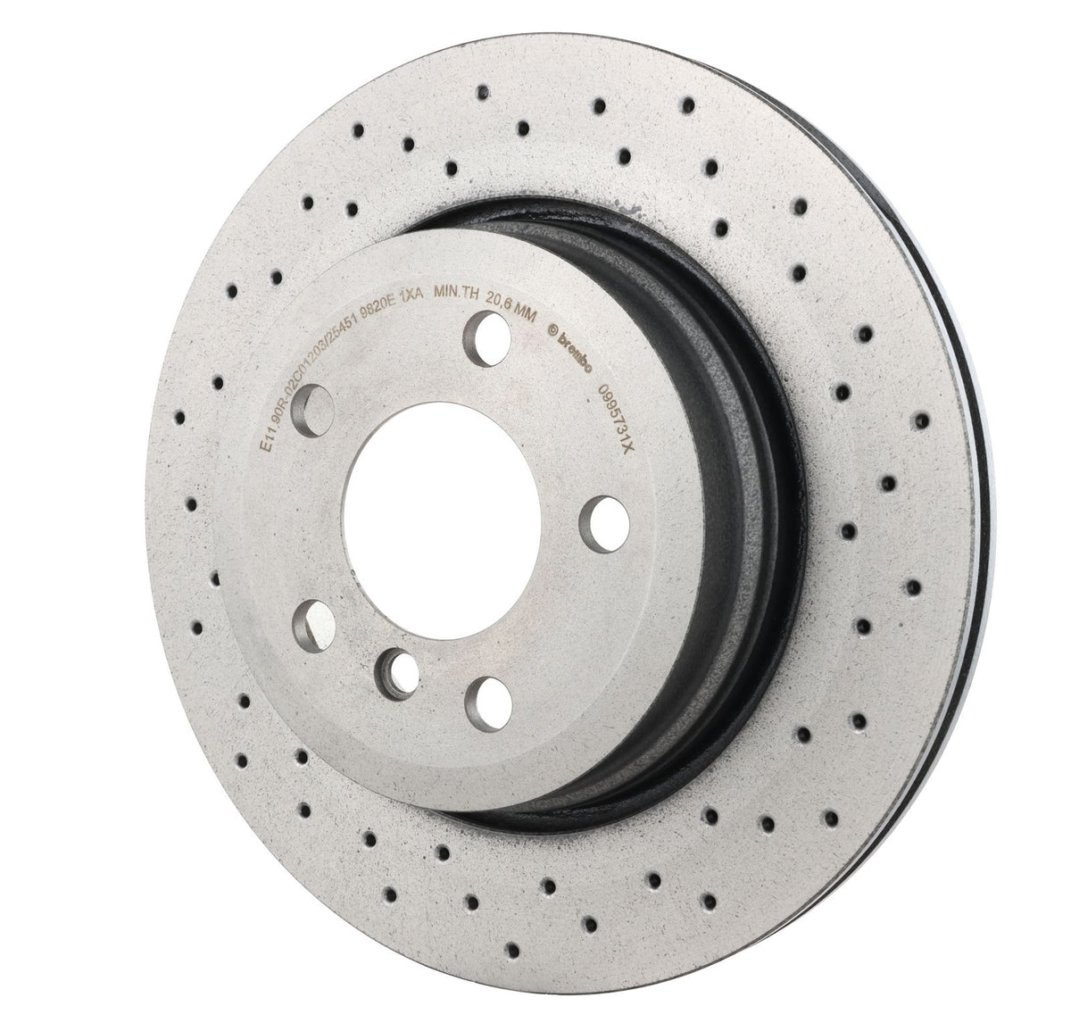 XTRA Drilled Rear Disc Brake Rotor - 09.9573.1X_08