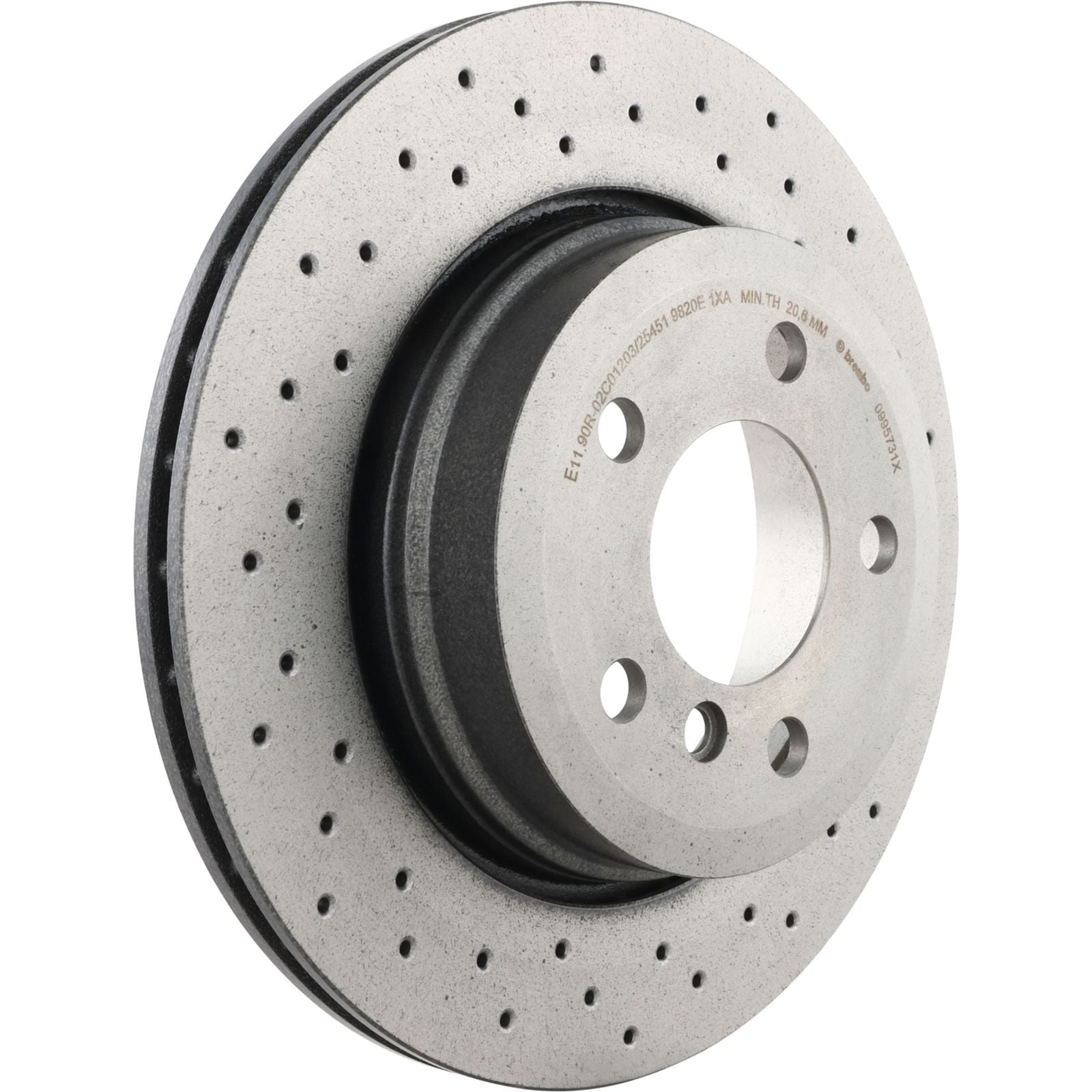 XTRA Drilled Rear Disc Brake Rotor - 09.9573.1X_04