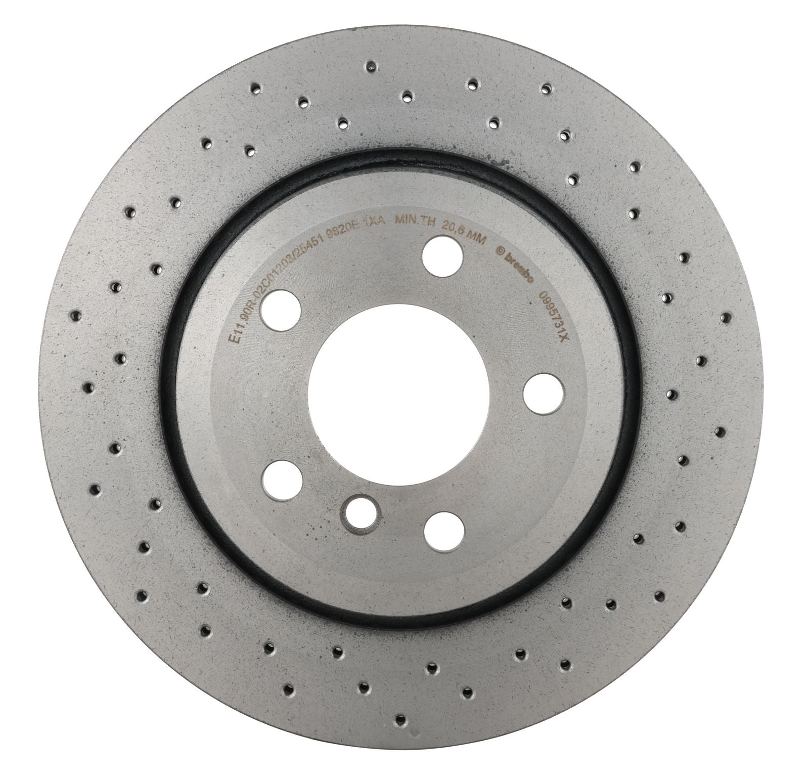 XTRA Drilled Rear Disc Brake Rotor - 09.9573.1X_06