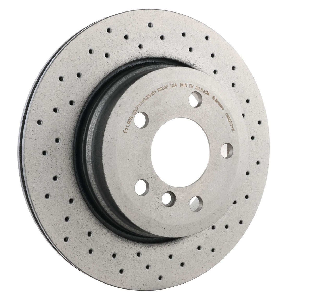 XTRA Drilled Rear Disc Brake Rotor - 09.9573.1X_28