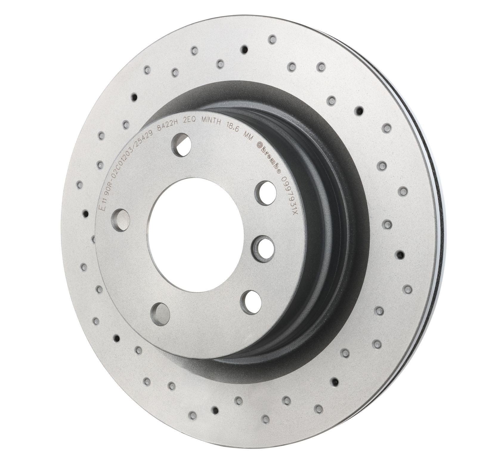 XTRA Drilled Rear Disc Brake Rotor - 09.9793.1X_08