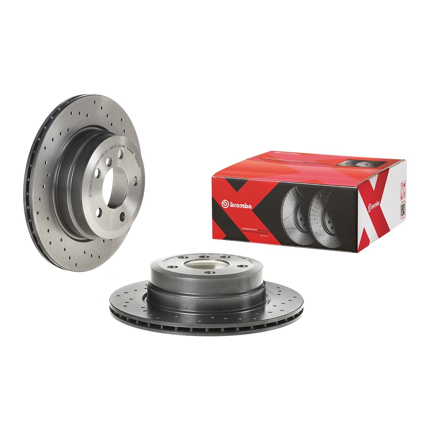 XTRA Drilled Rear Disc Brake Rotor - 09.9925.1X_01