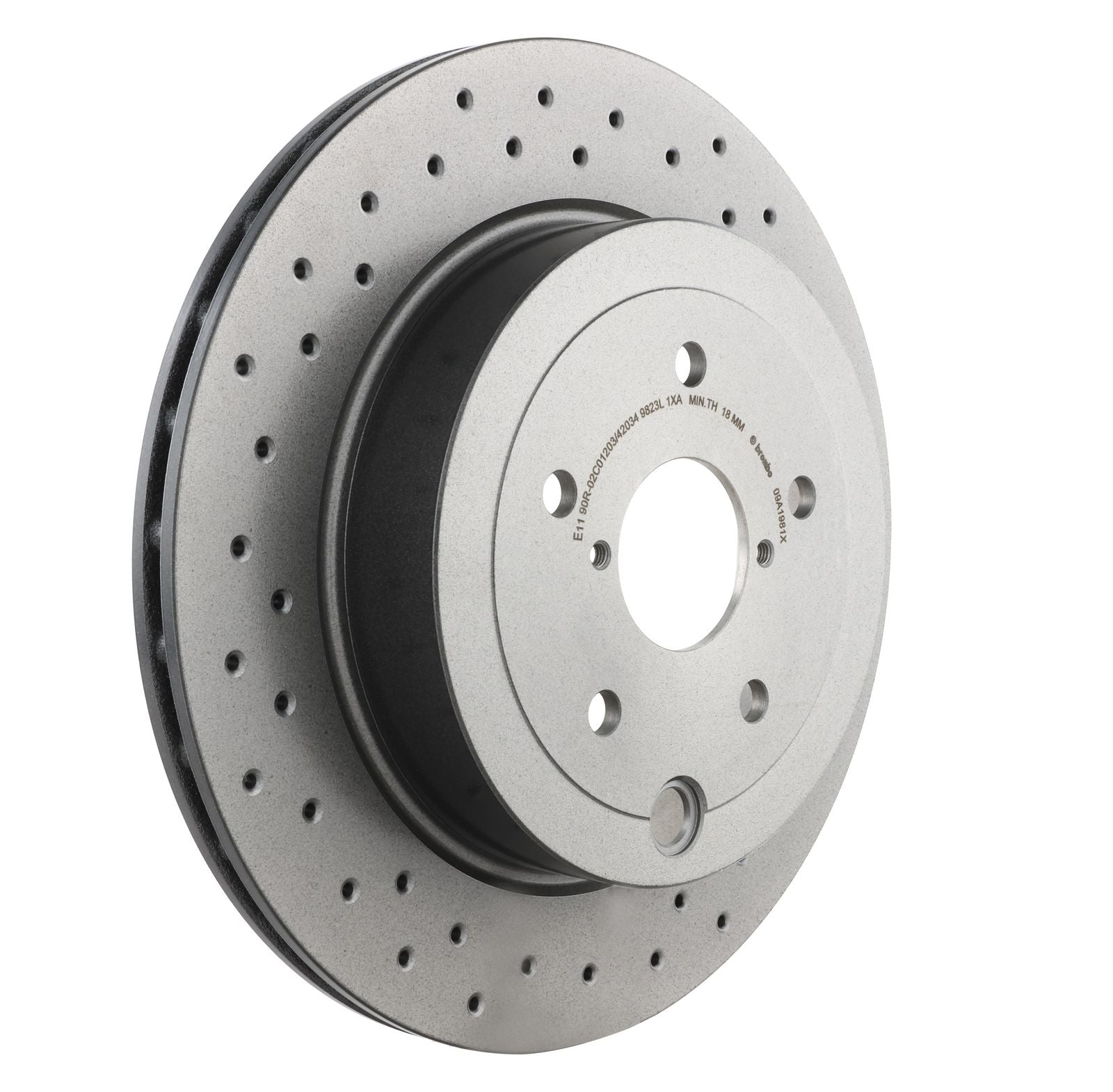 XTRA Drilled Rear Disc Brake Rotor - 09.A198.1X_28